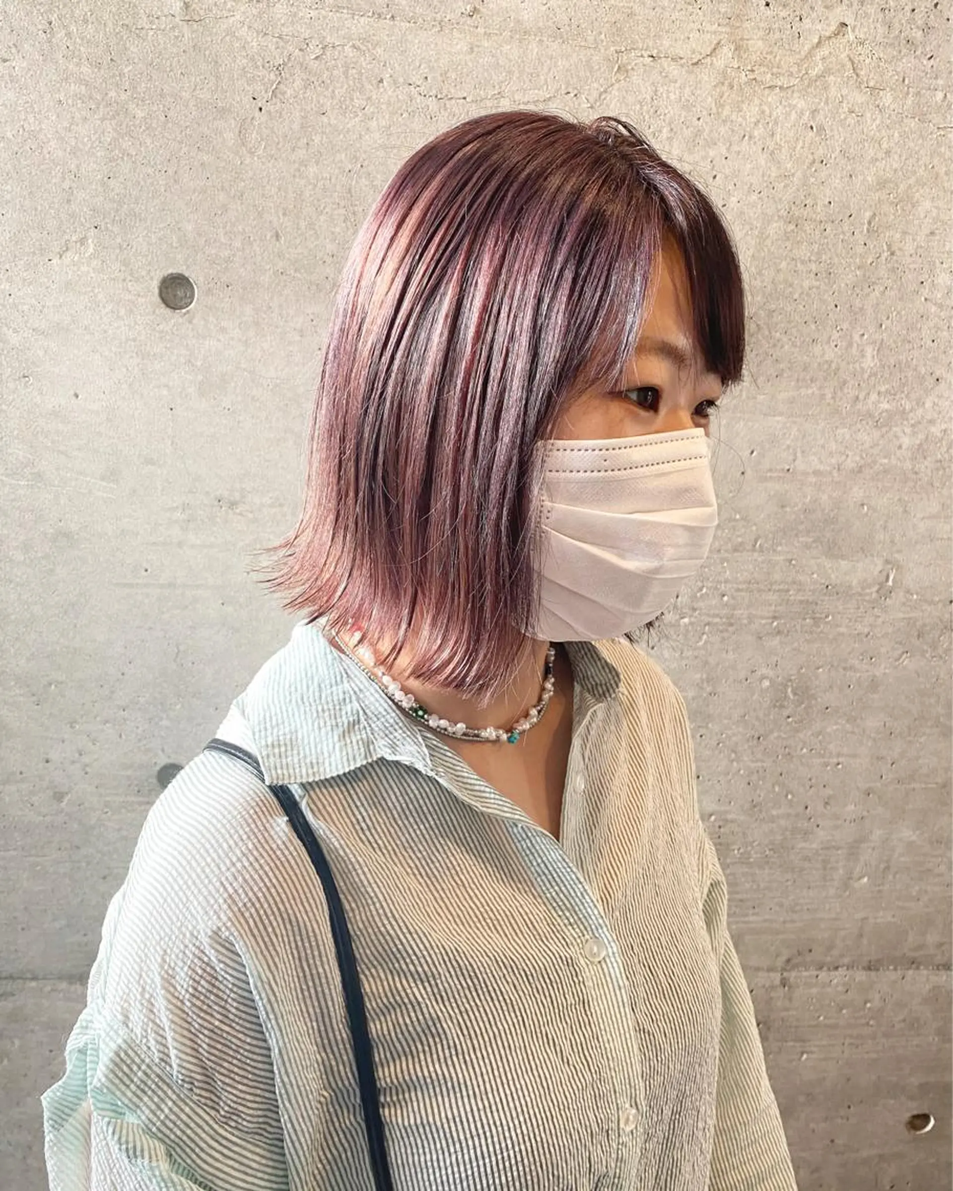 ミディアム カラー カット ヘアカラー トリートメント 後藤紗英/髪質改善 /オリーブベージュのヘアスタイル