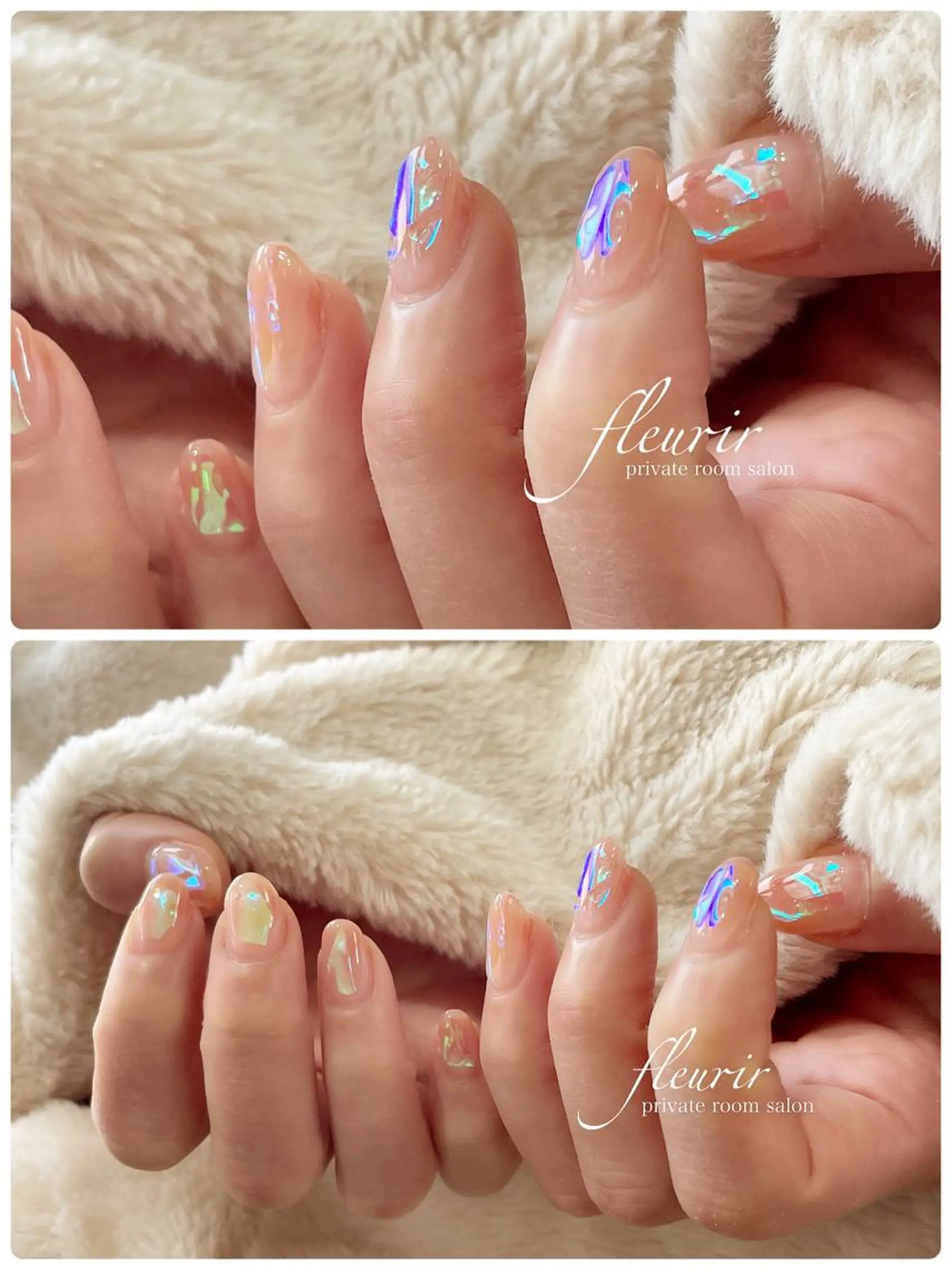 ネイル グラデーション フルリール 【プライベートサロンのネイルデザイン