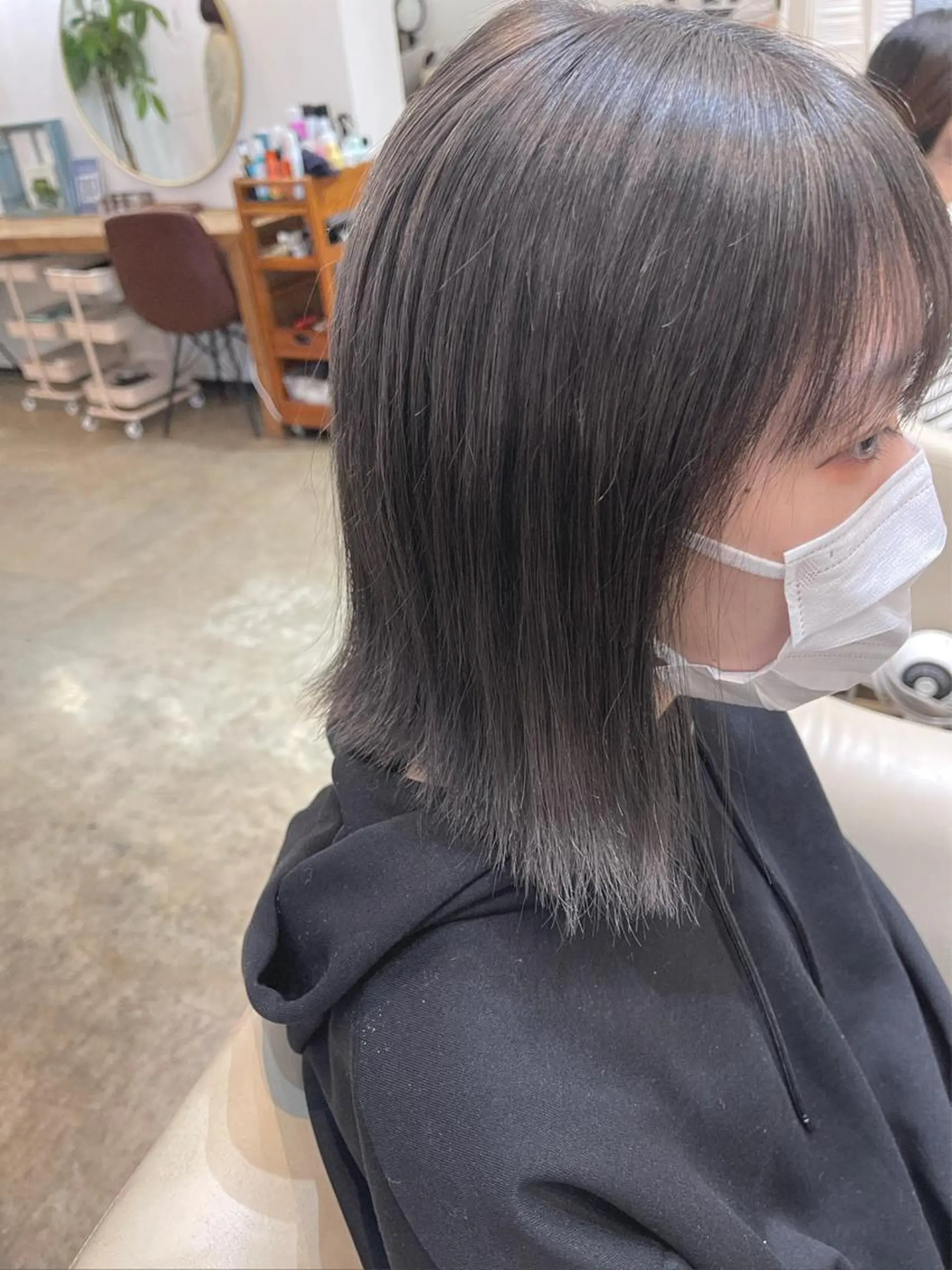 ショート カラー グレージュ ヘアカラー トリートメント TELA HAIR草加店所属・艶髪カラー😊 西久保光✂️のヘアスタイル