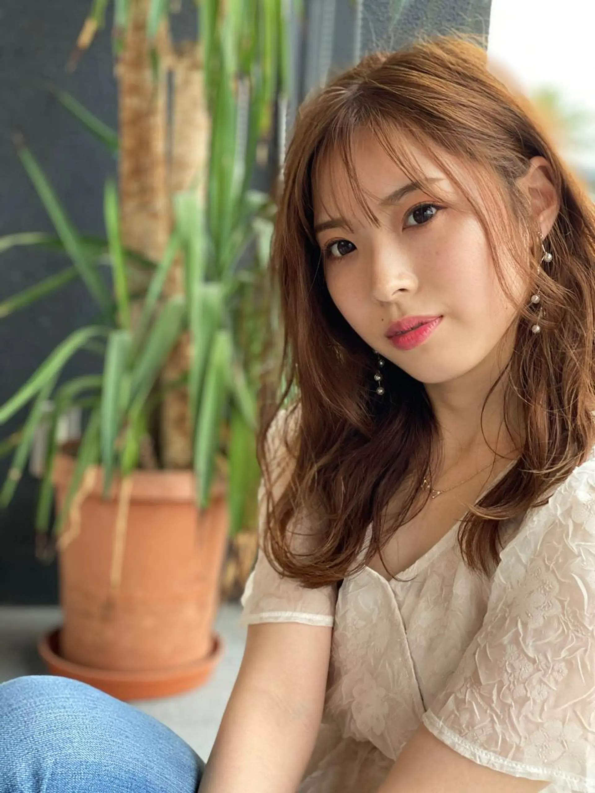 セミロング カラー 悠 亜のマツエク・マツパデザイン