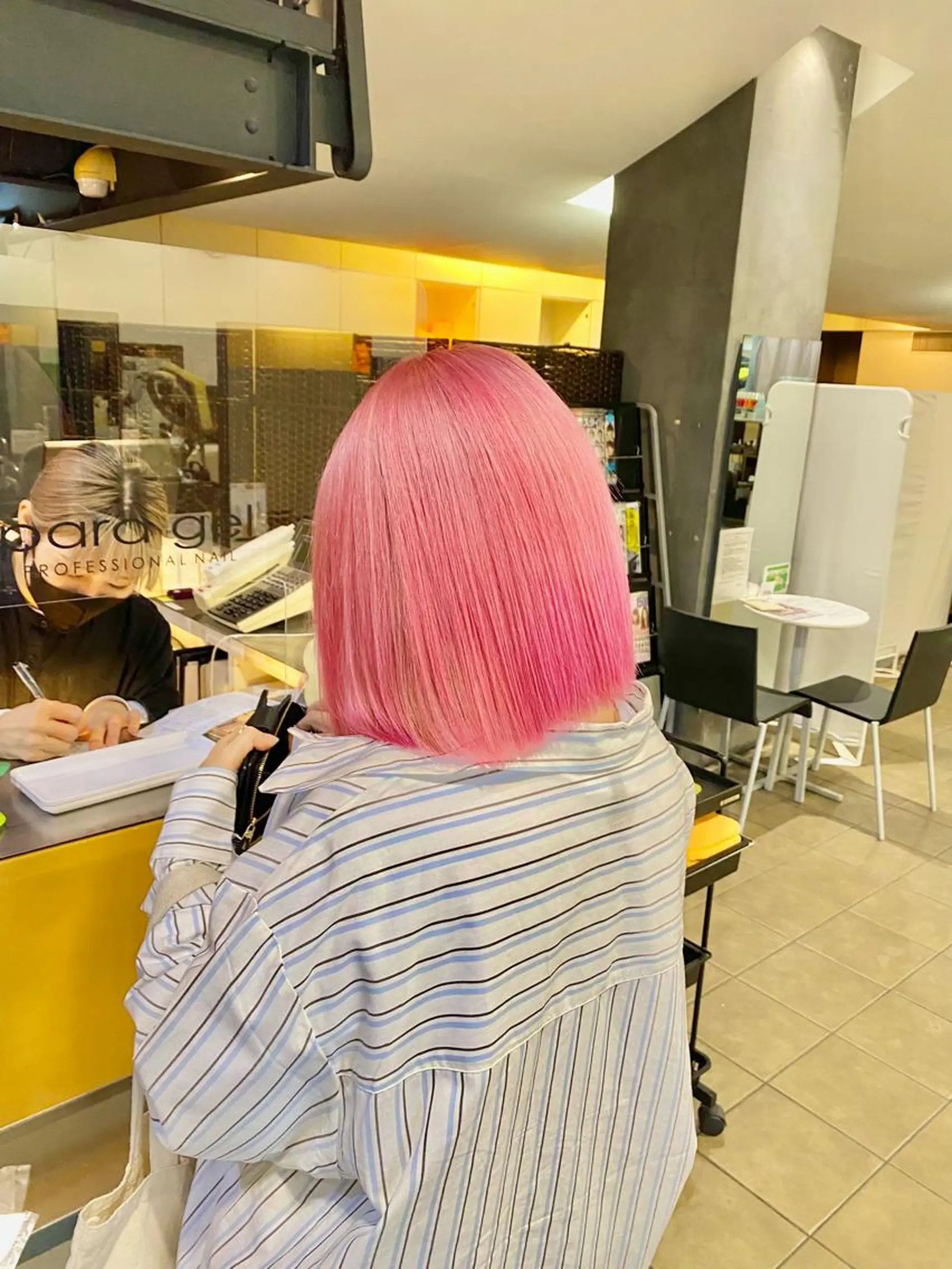 ミディアム カラー 横山 大樹のヘアスタイル