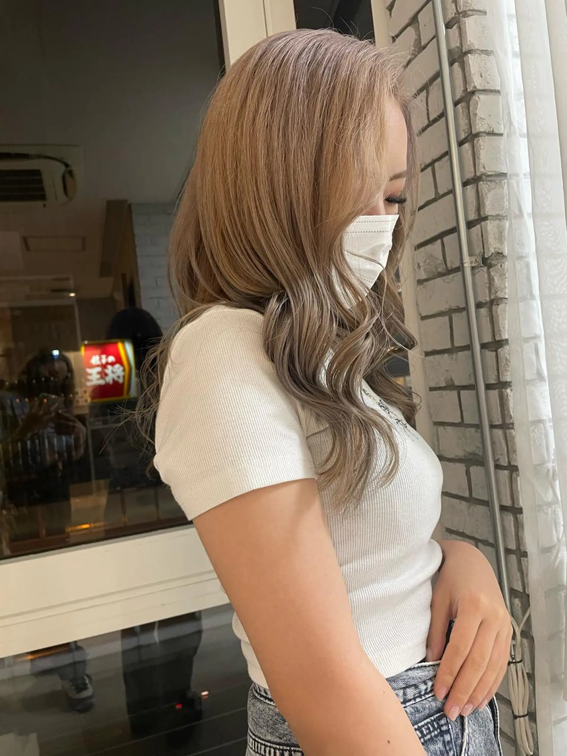 ロング カラー 艶ハイトーン👑♡ NATSUKIのヘアスタイル