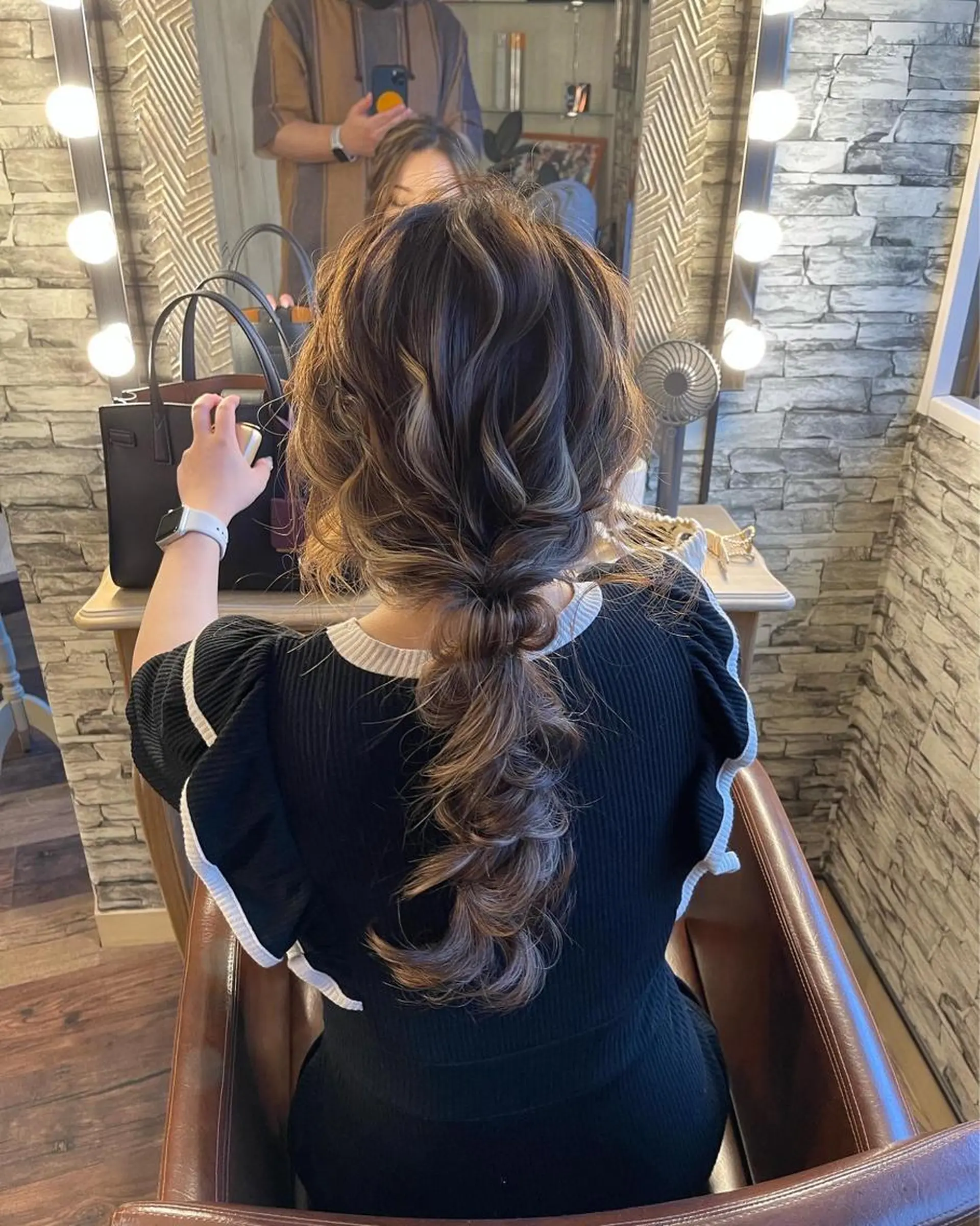 ロング ヘアアレンジ 三つ編み hair make  Lucciのヘアスタイル