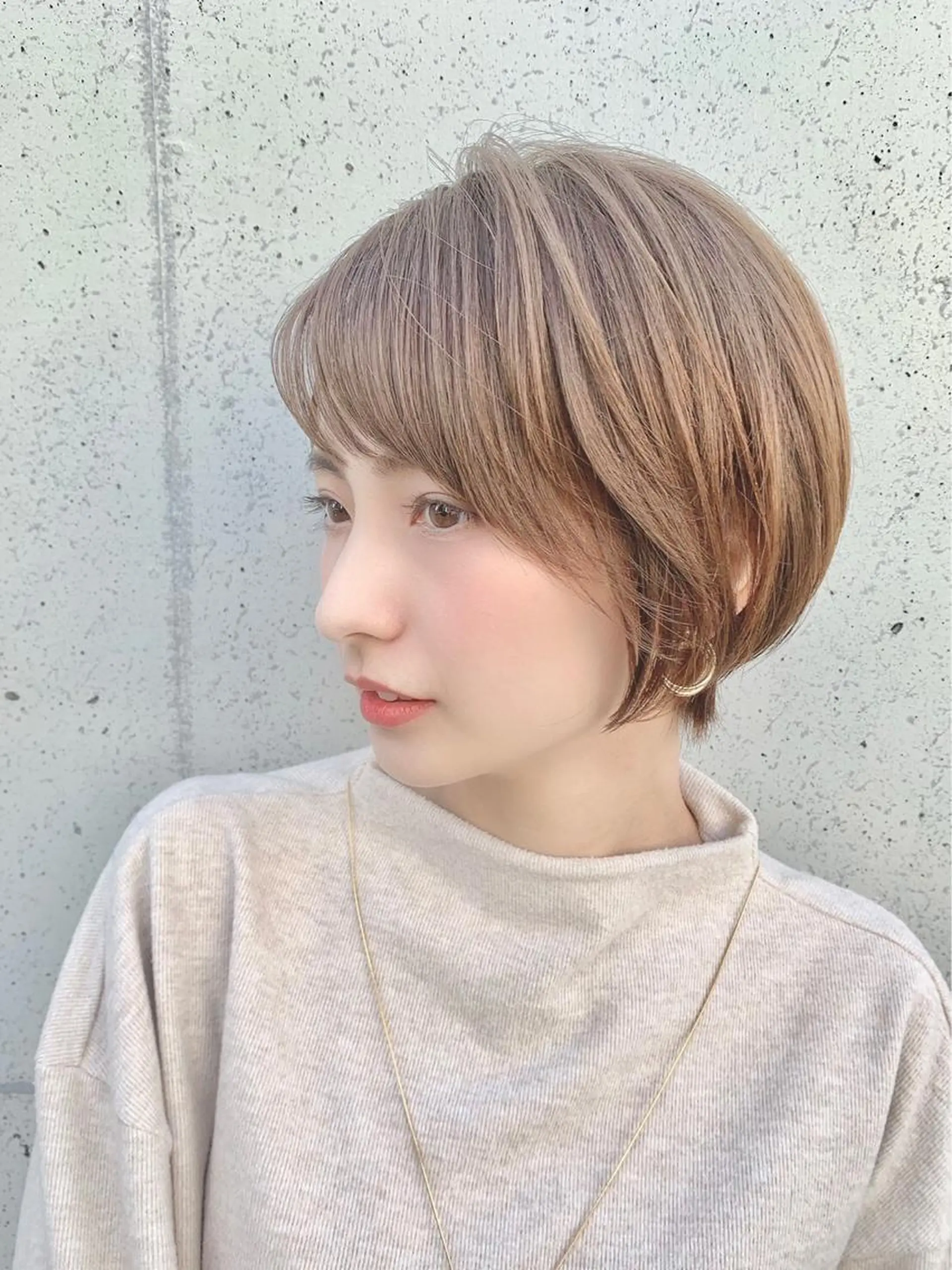 ショート カラー カット ヘアカラー トリートメント 髪質改善　ANFINI 仙台所属・仙台Ｉ韓国レイヤー Ｉ髪質改善Ｉ伊藤拓海のヘアスタイル