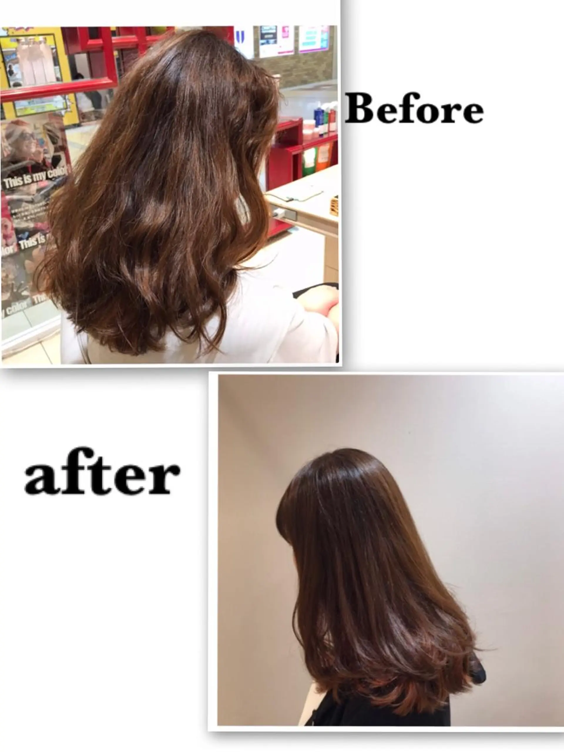 ロング 縮毛矯正 美容室Hanako所属・関 沙緒里のヘアスタイル