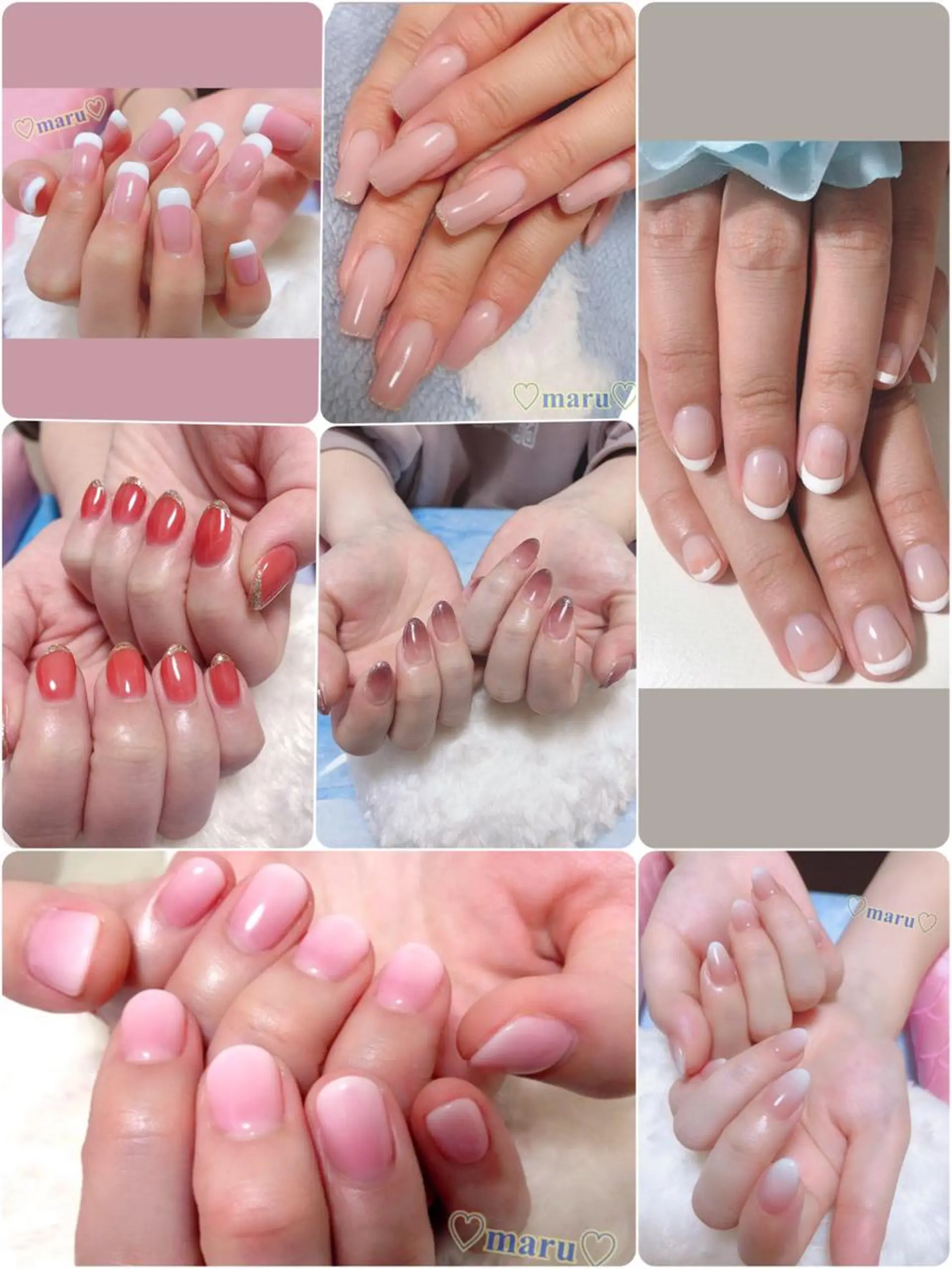 ネイル ハンドネイル フットネイル ハンドケア まるみ ♡のネイルデザイン