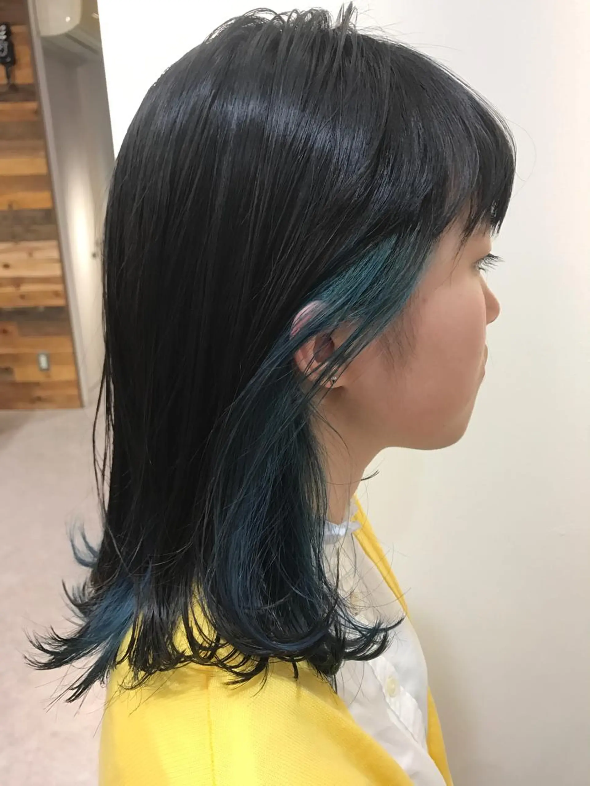 ミディアム カラー ri saのヘアスタイル
