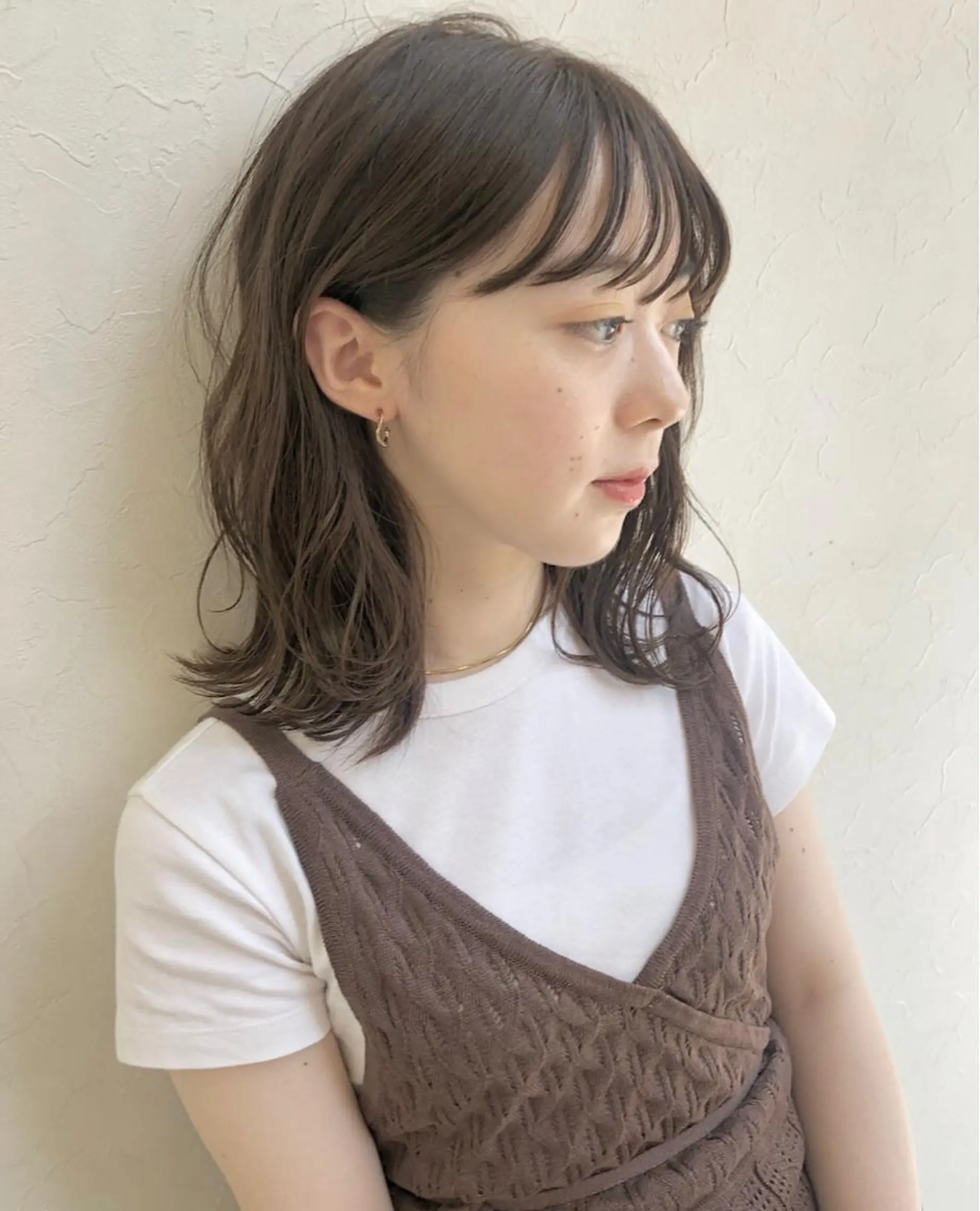 セミロング カラー nakahara madokaのヘアスタイル