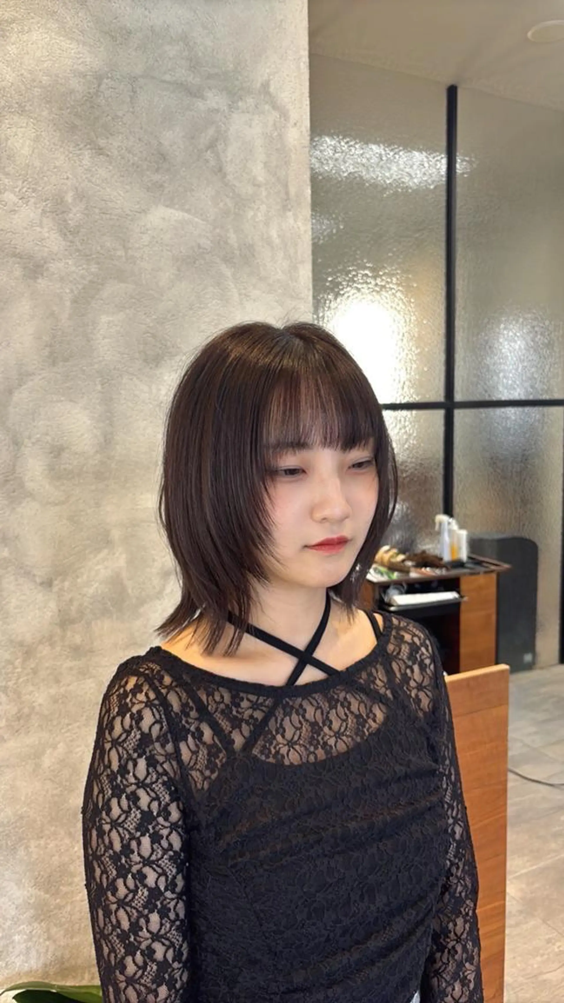 ミディアム 長谷川 楓のヘアスタイル