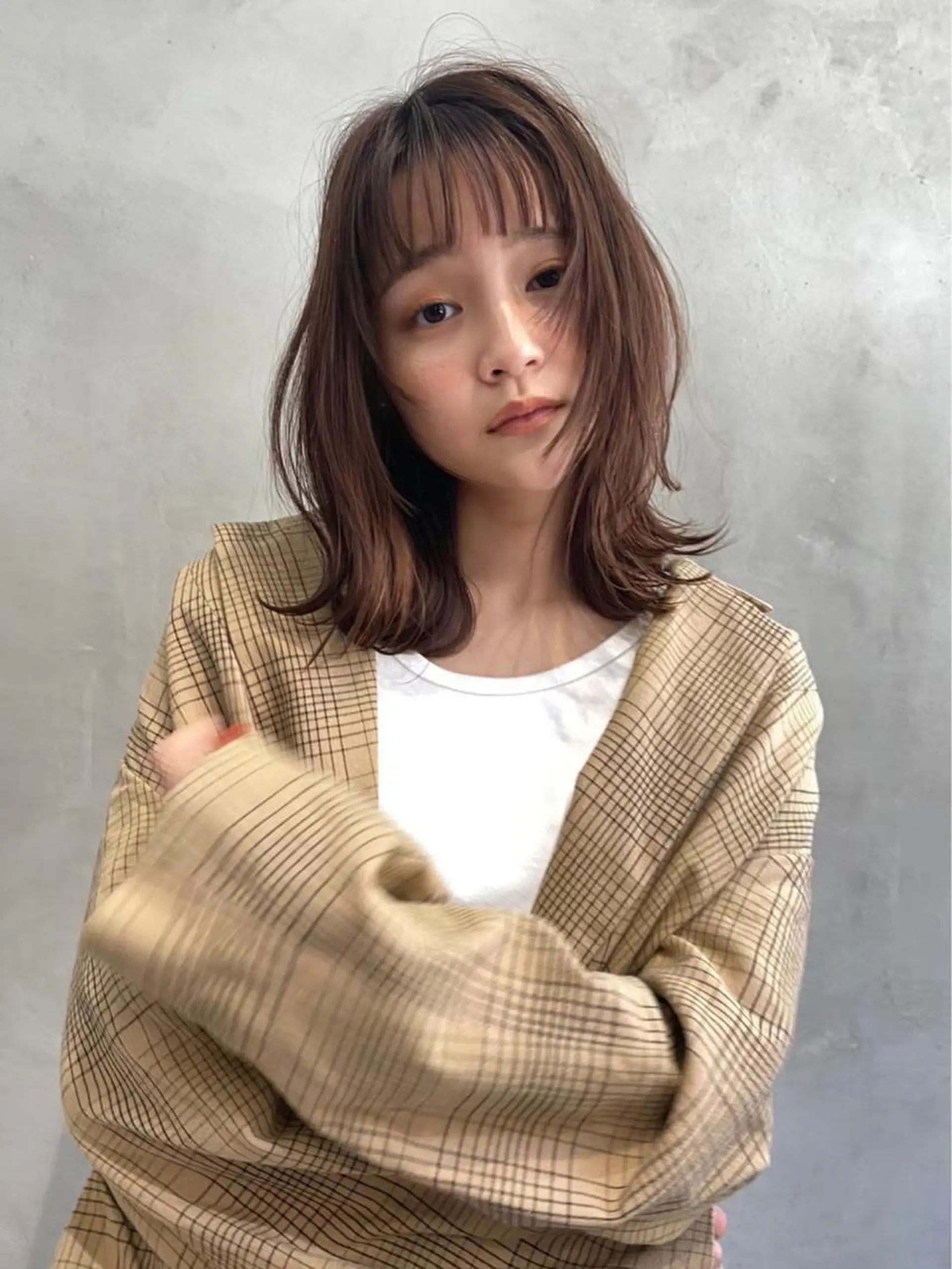 ミディアム カラー カット ヘアカラー トリートメント 似合わせ×美髪改善✨ Yutoのヘアスタイル