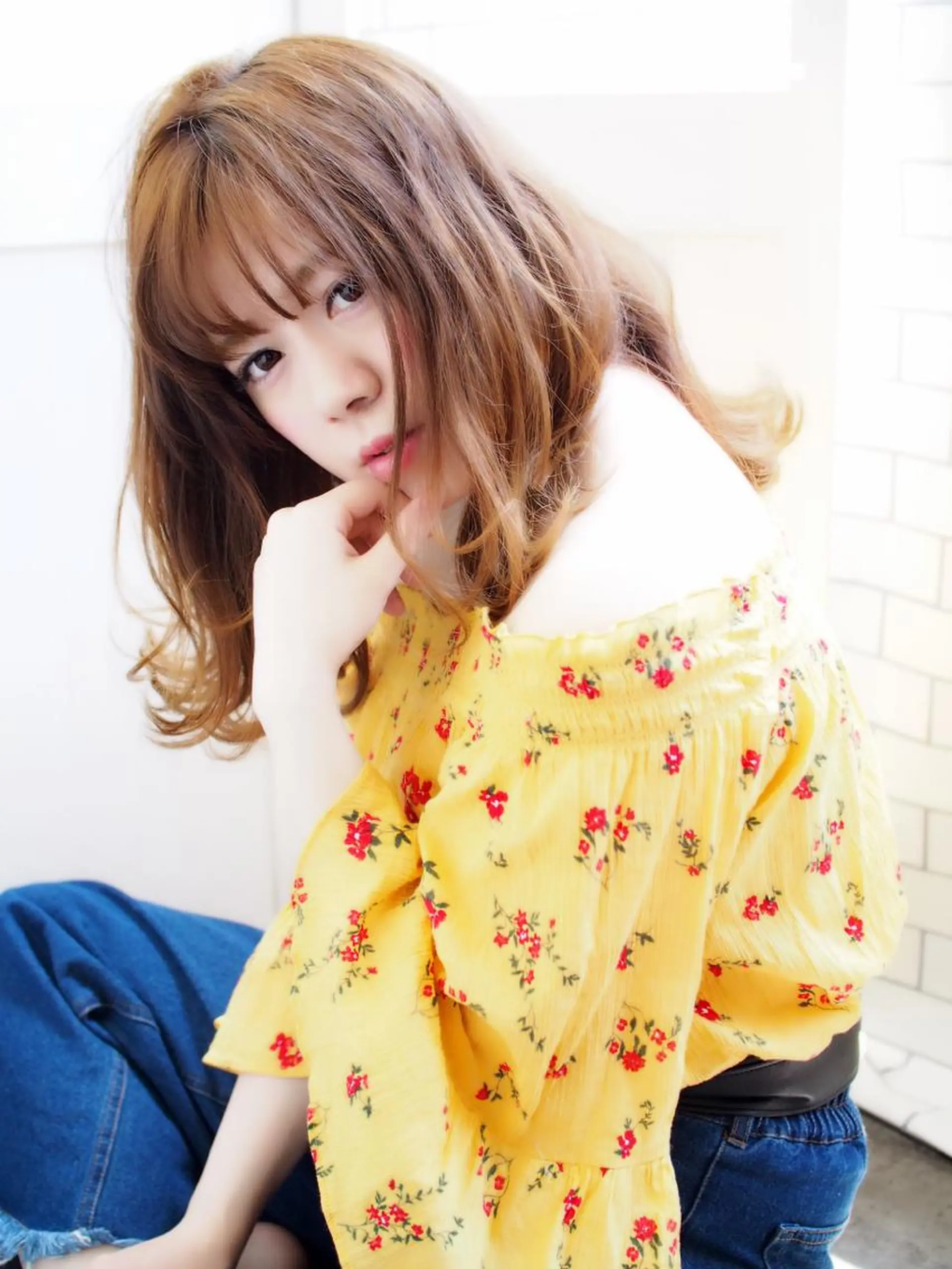 ミディアム ほさか しんごのヘアスタイル