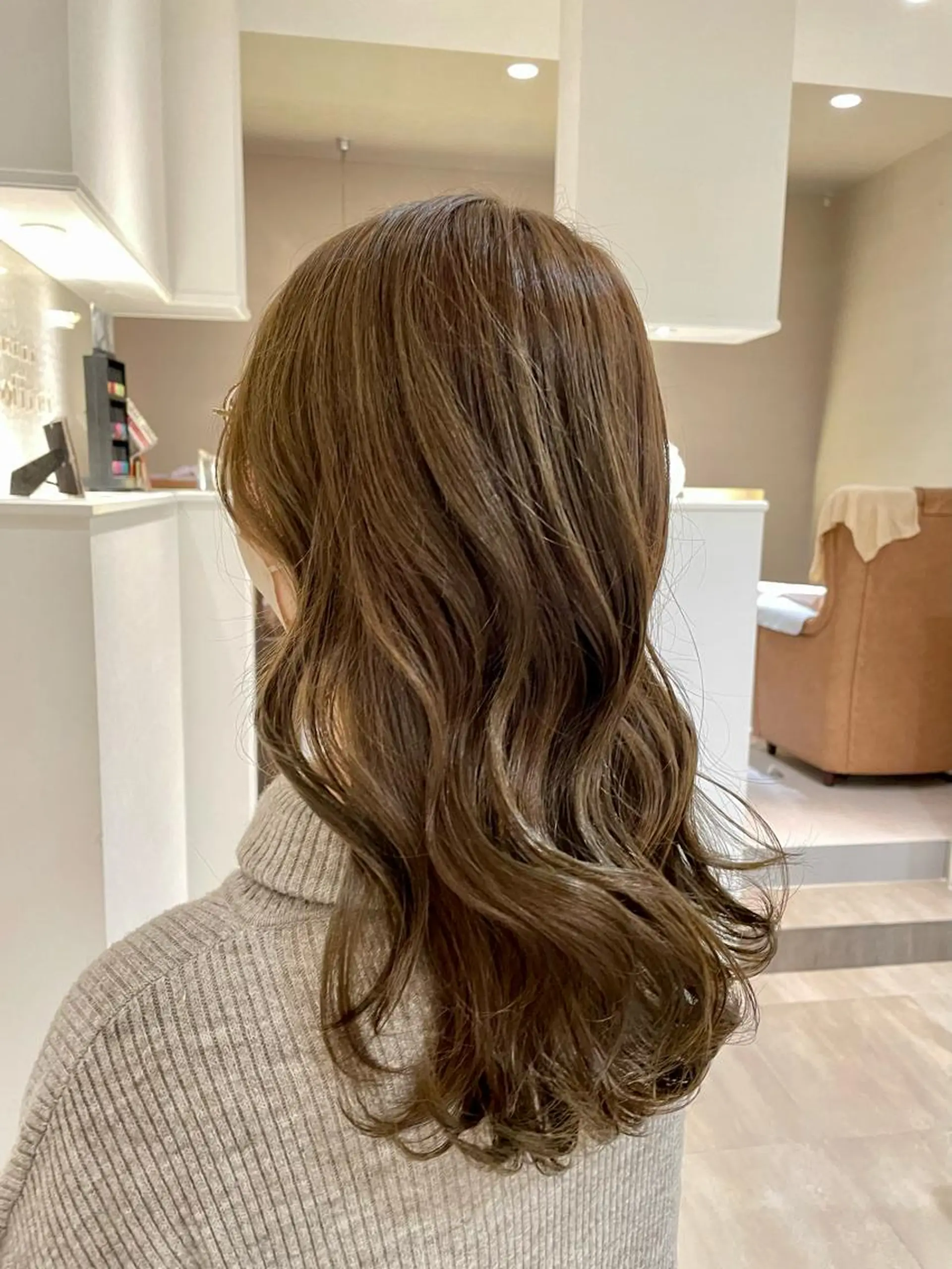 ロング カラー ベージュカラー オリーブベージュ 🫧ミルクティーベー ジュ🫧門脇ゆう🎀のヘアスタイル