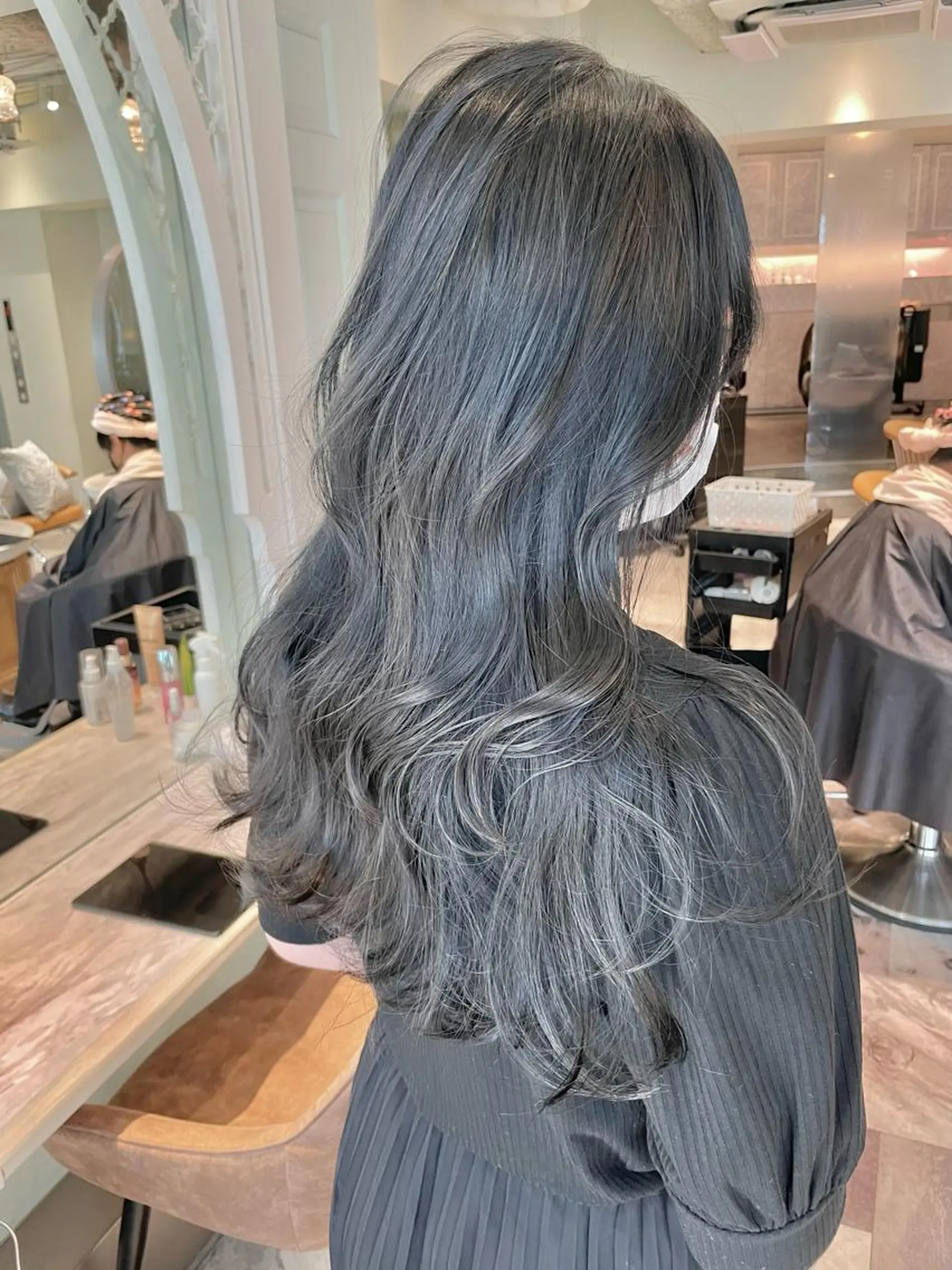 ロング カラー バレイヤージュ ブリーチ ケアブリーチ ダブルカラー グラデーションカラー 美髪/カラー 美容院🌈渡辺隼也のヘアスタイル