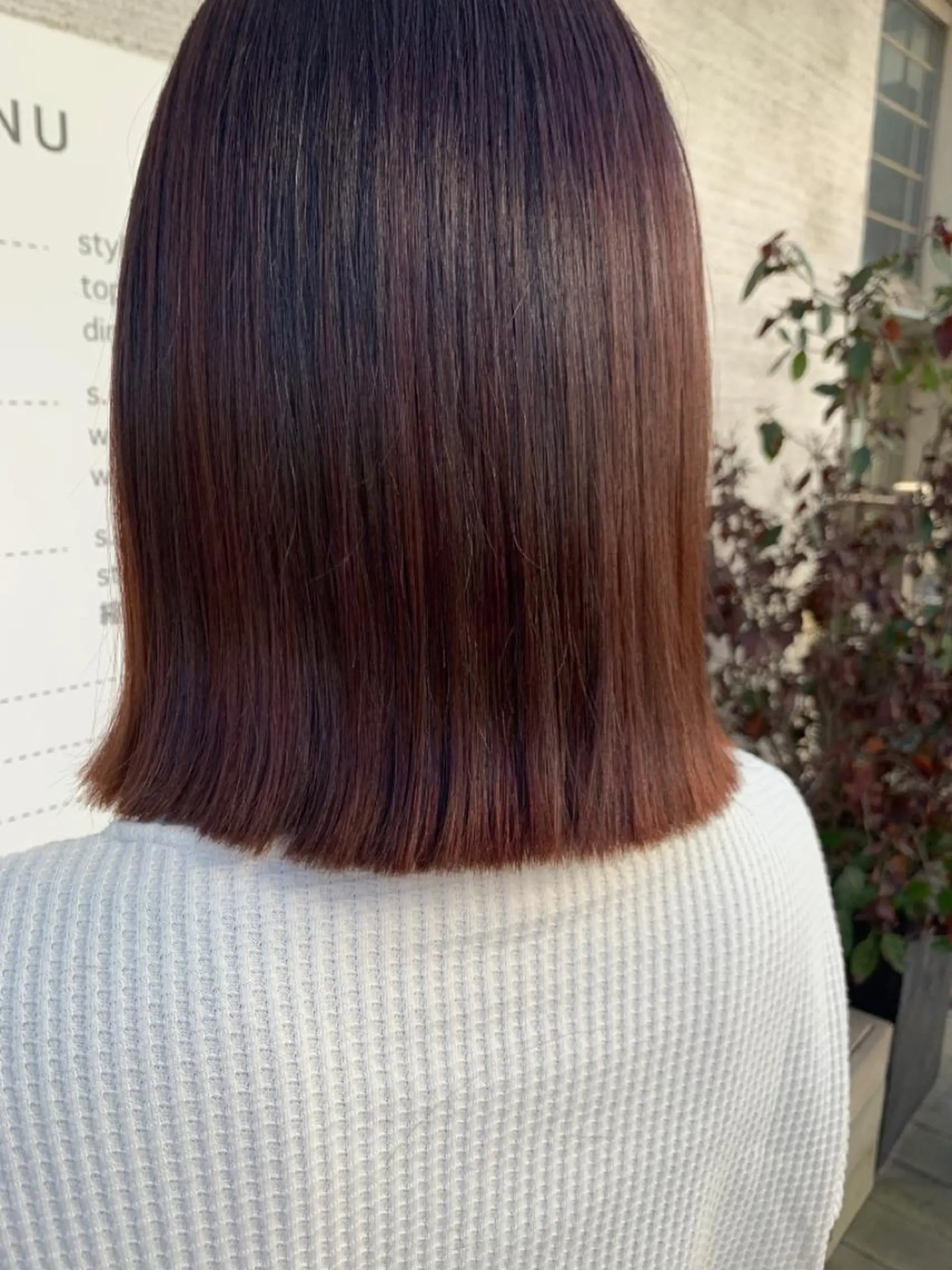 ミディアム カラー ブラウンカラー ピンクカラー ピンクブラウン RIO .のヘアスタイル