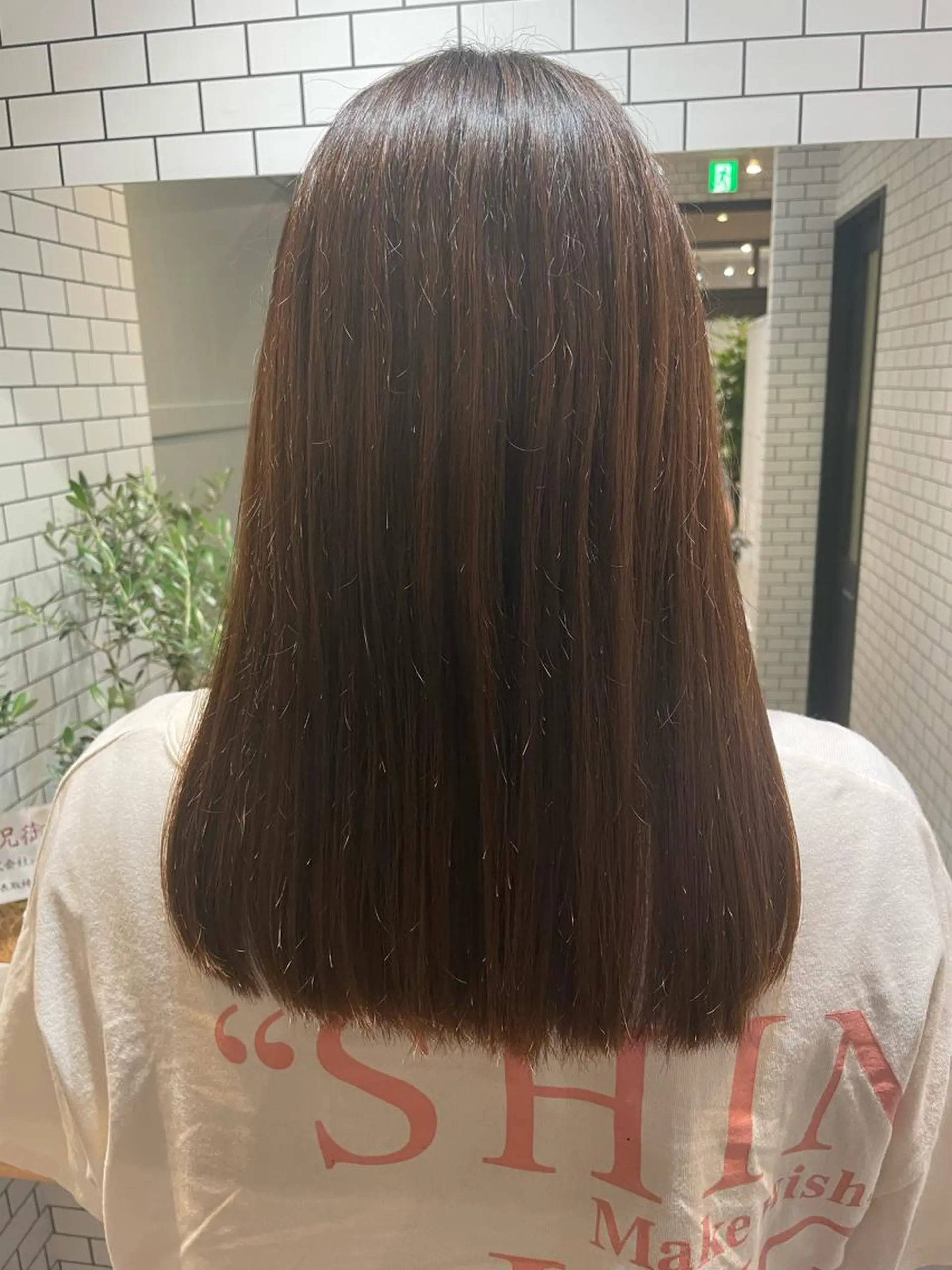 ロング 酸性ストレート ✨ハイトーン✨ダブル カラー✨シバサキのヘアスタイル