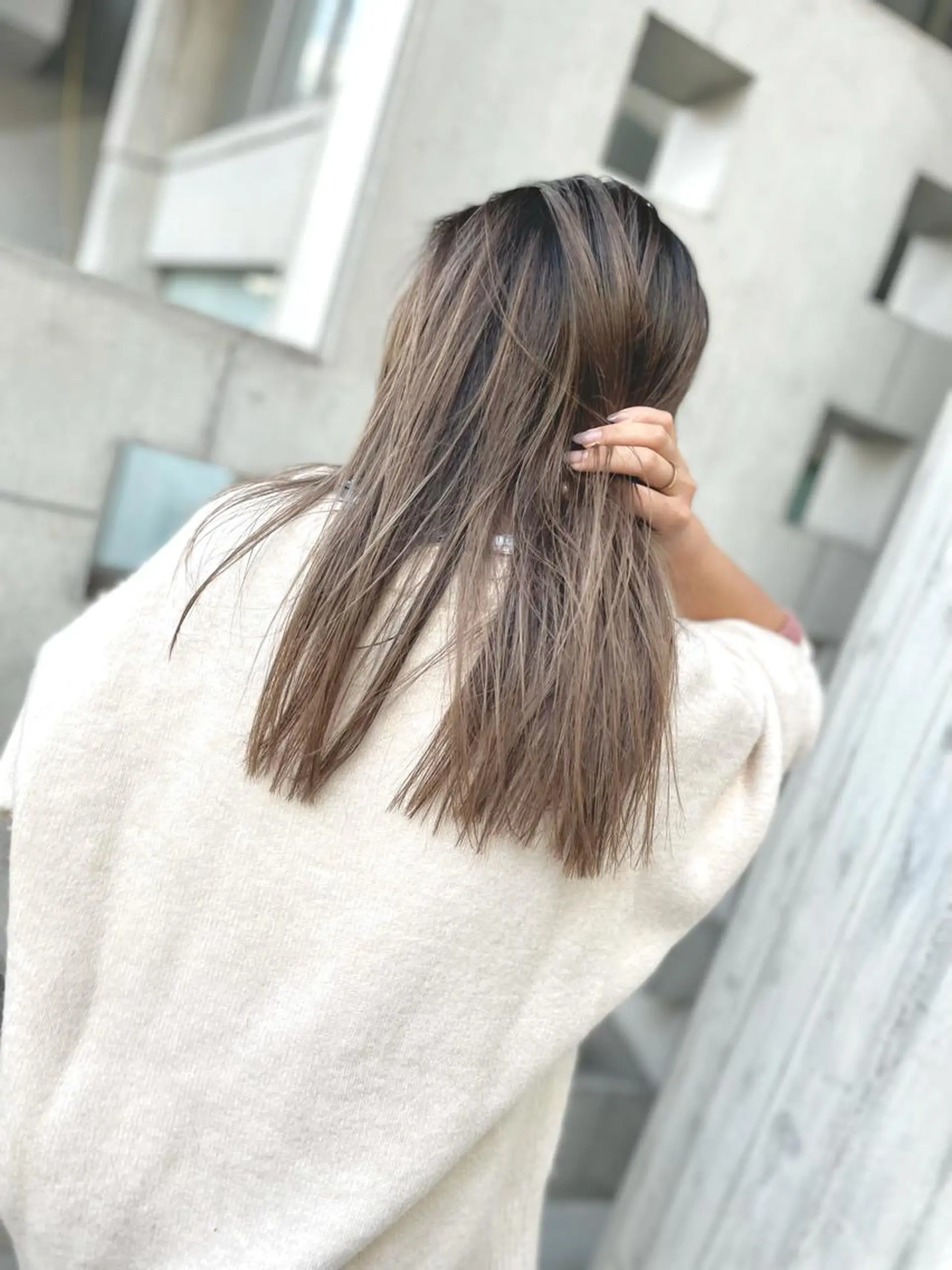 セミロング カラー Leverage所属・【店長】外国人風 メンズヘア尾上雄輝のヘアスタイル