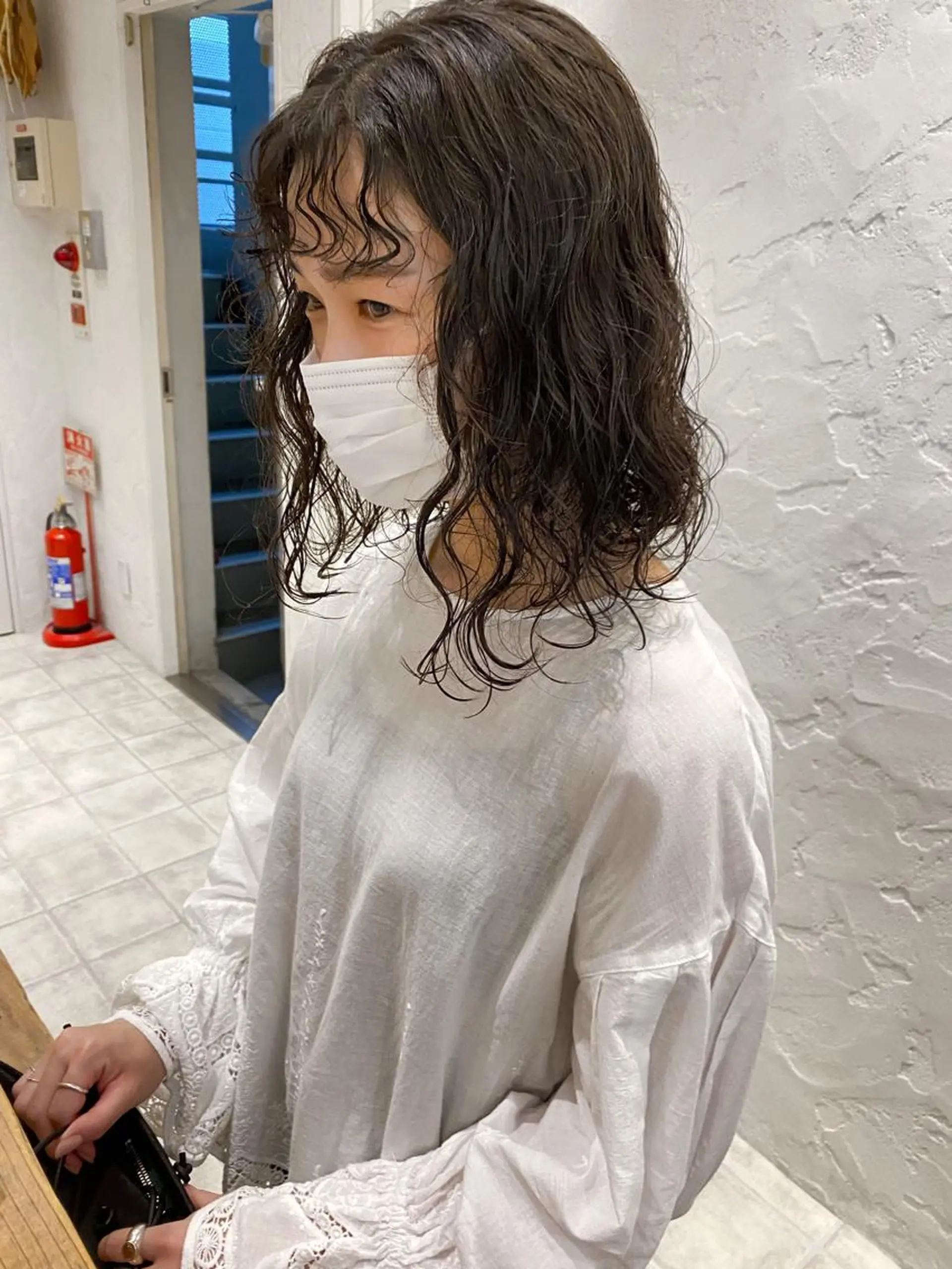 ミディアム パーマ ミディアムパーマ 🌟アレンジが似合う カラー🌟Rumiのヘアスタイル