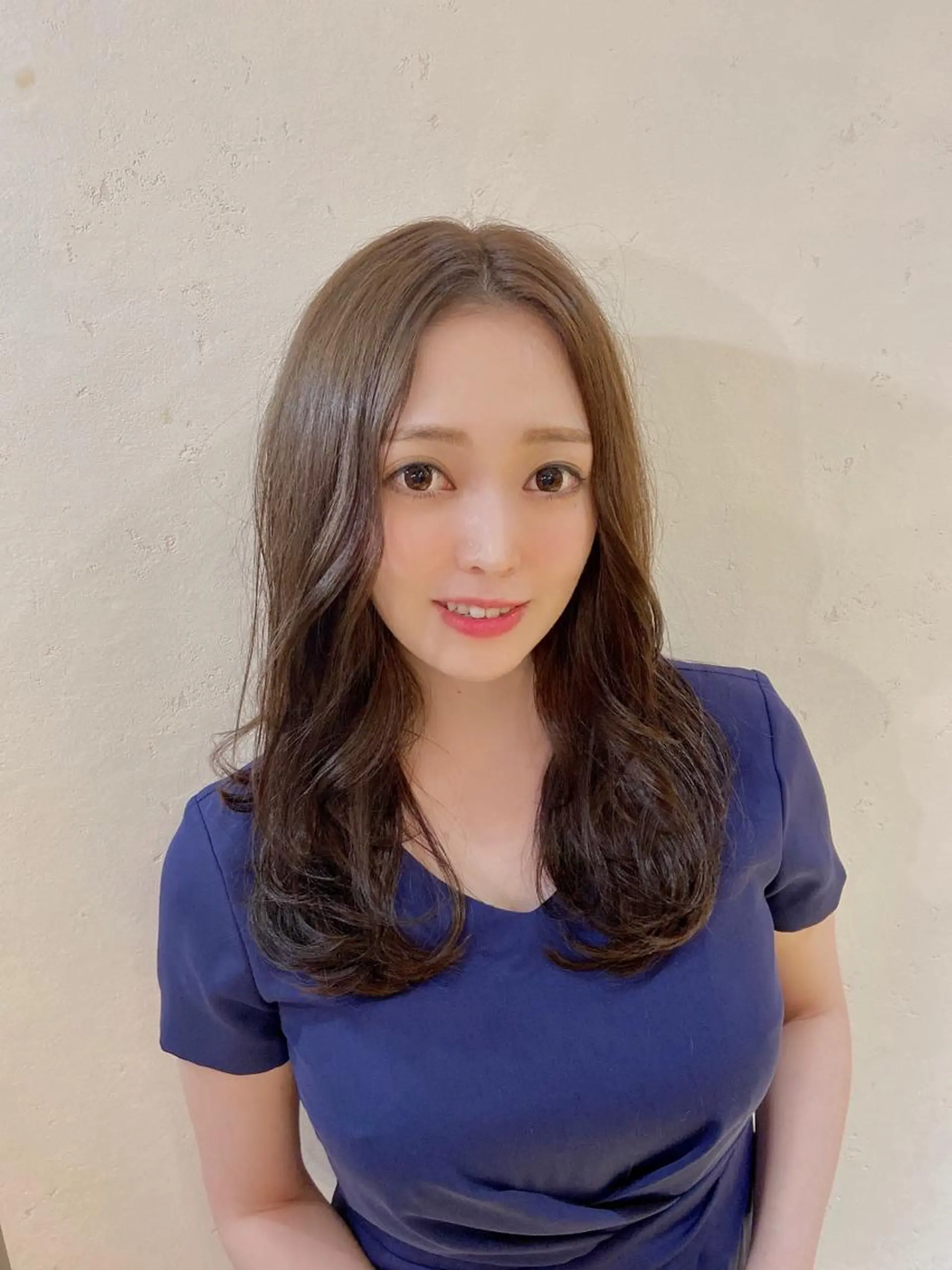 セミロング ハイレイヤー レイヤーカット 小顔カット ✨髪質改善/透明感✨ 西野　陽のヘアスタイル