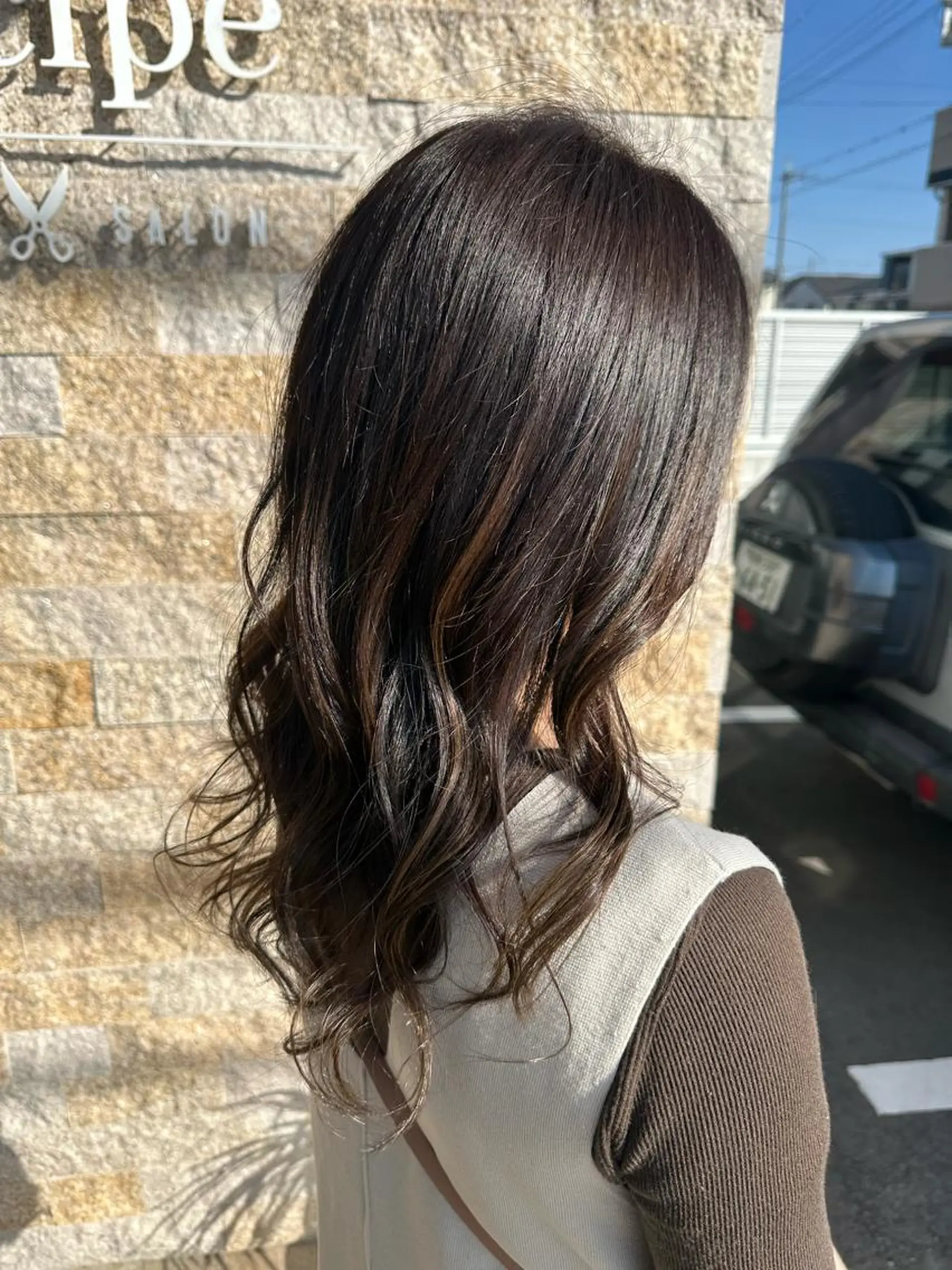 ロング カラー ヘアカラー トリートメント recipe 黒木 彩那のヘアスタイル