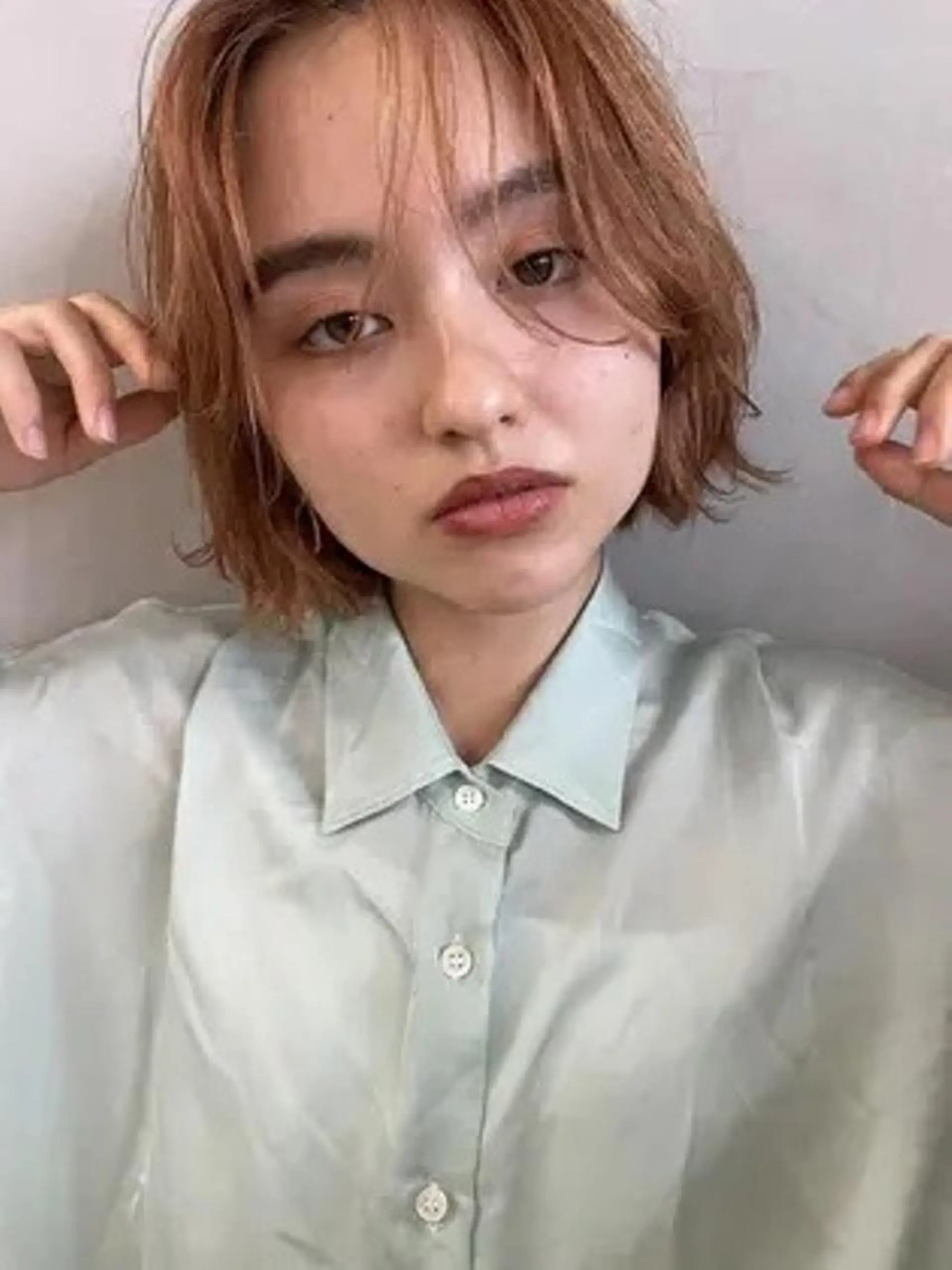 ショート カラー カット パーマ Atem ☀️大町店のヘアスタイル