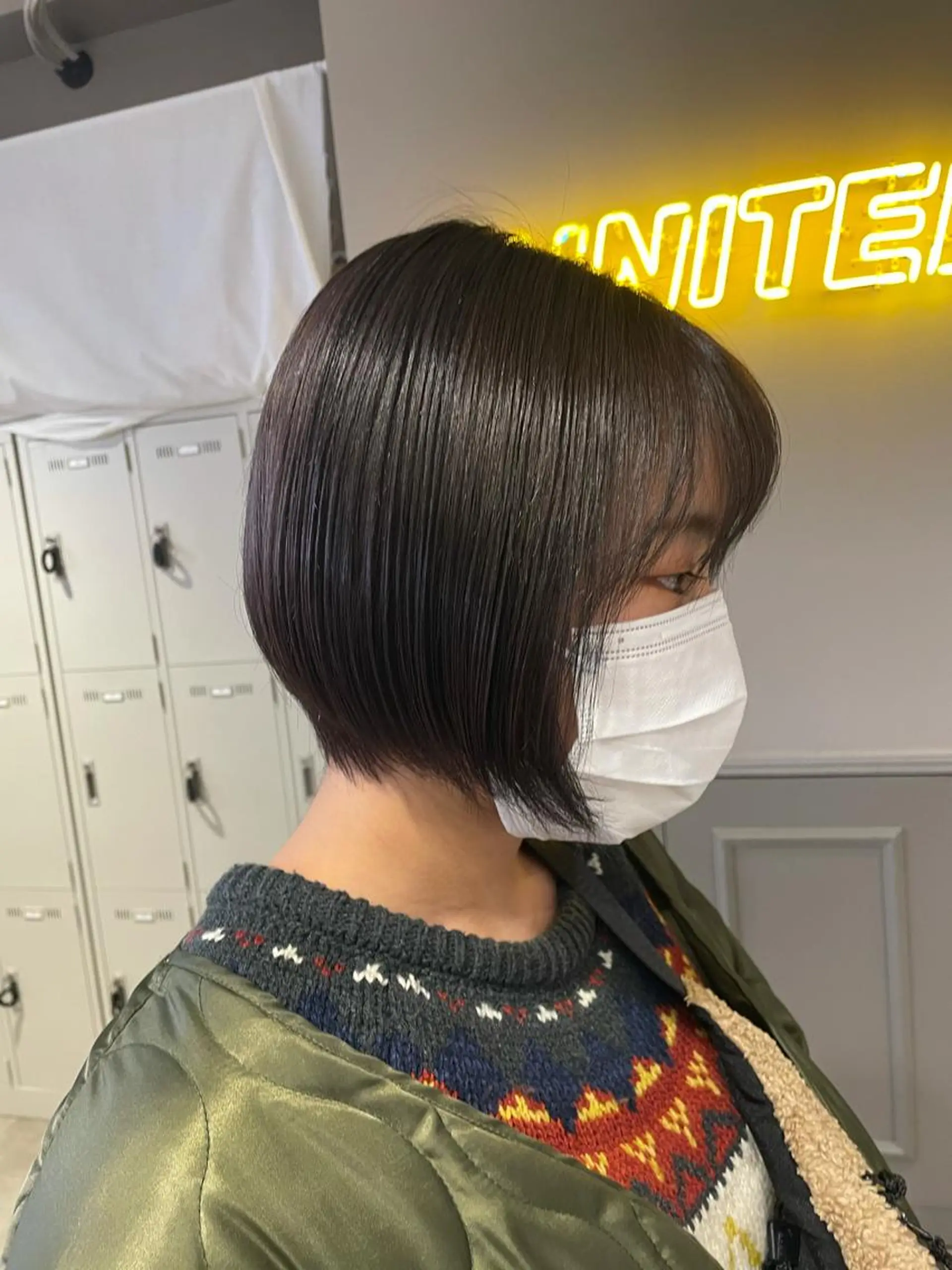 ロング カラー グレージュ ラベンダーカラー ラベンダーグレージュ ラベンダーグレー 表参道ハッシュカット レイヤー/リノンのヘアスタイル