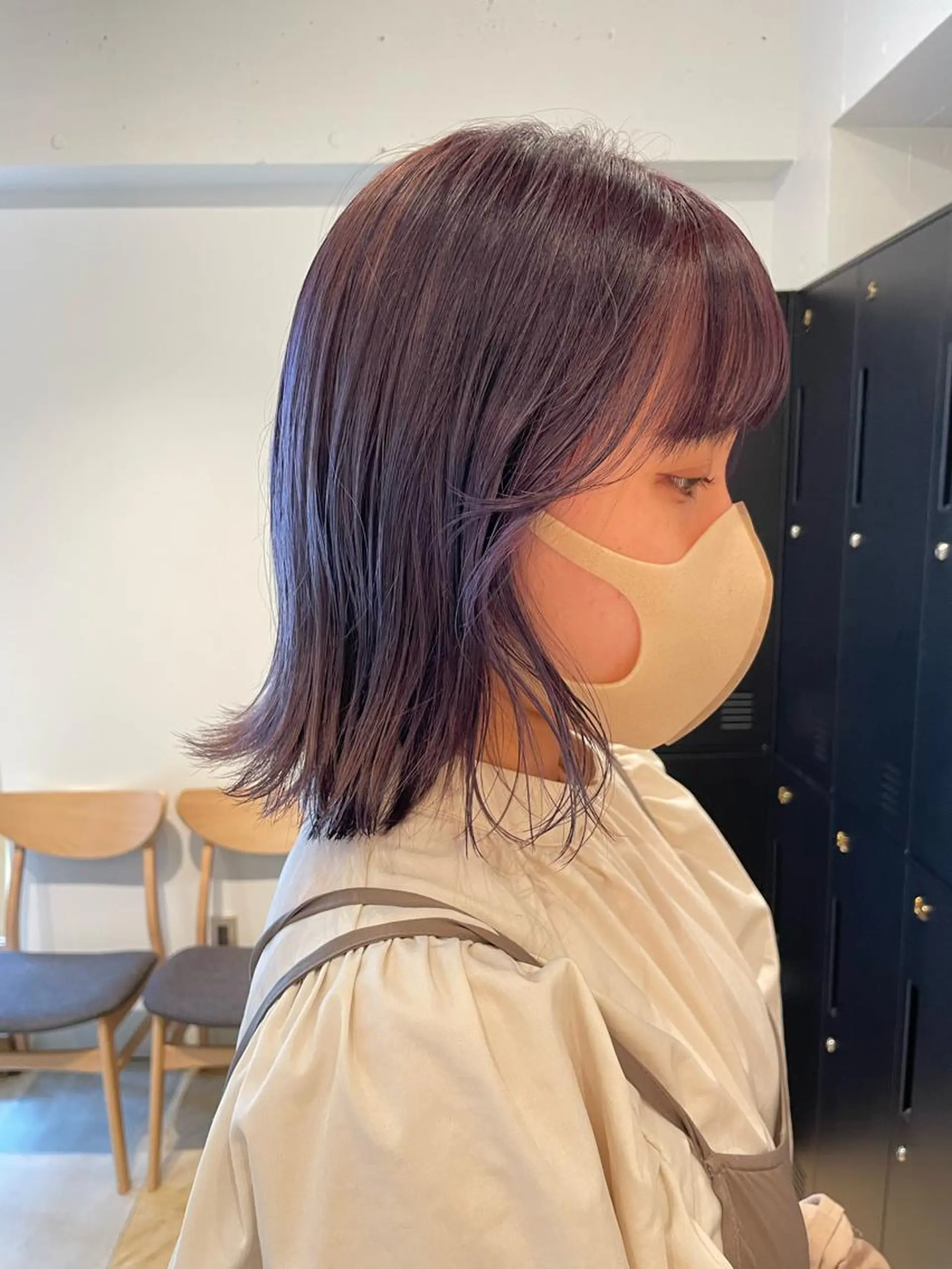 ミディアム カラー カット ヘアカラー トリートメント SALOWIN下北沢所属・hazuki 🌝のヘアスタイル