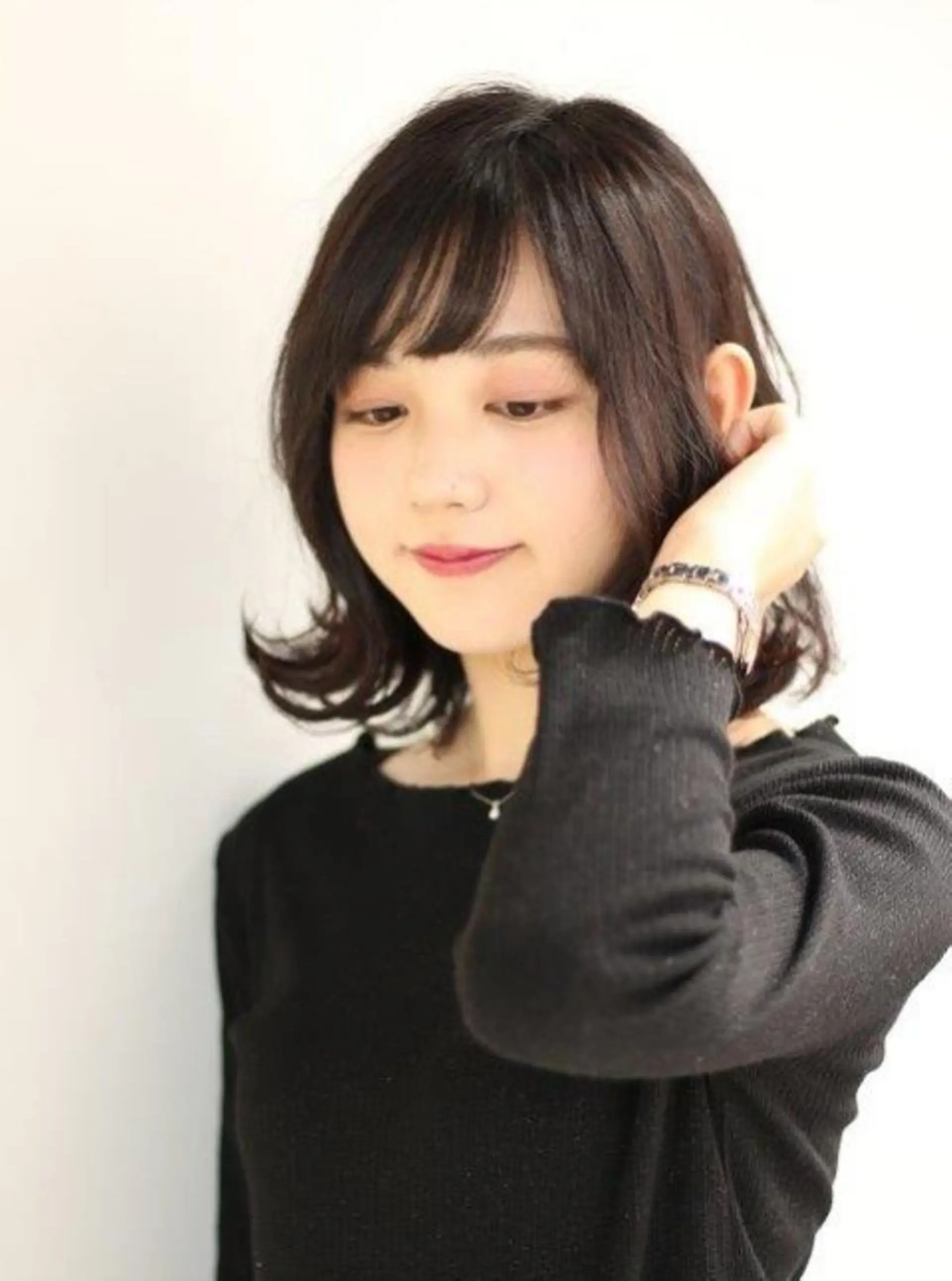 ミディアム カラー カット ヘアカラー トリートメント 美髪⭐︎髪質改善 井上 康司のヘアスタイル