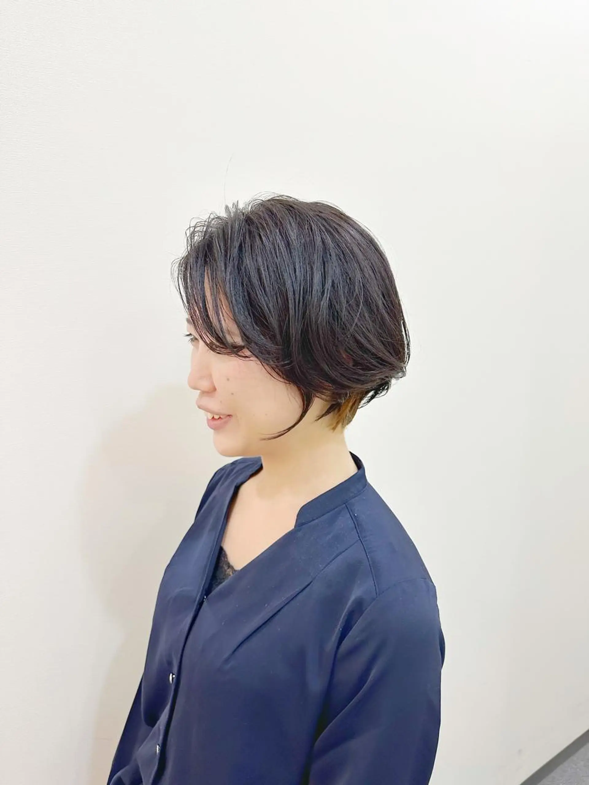 ショート カラー ショートボブ ハンサムショート 丸みショート アディクシーカラー ボブ newline銀座所属・銀座ショート/ 大人ショート/金子涼のヘアスタイル