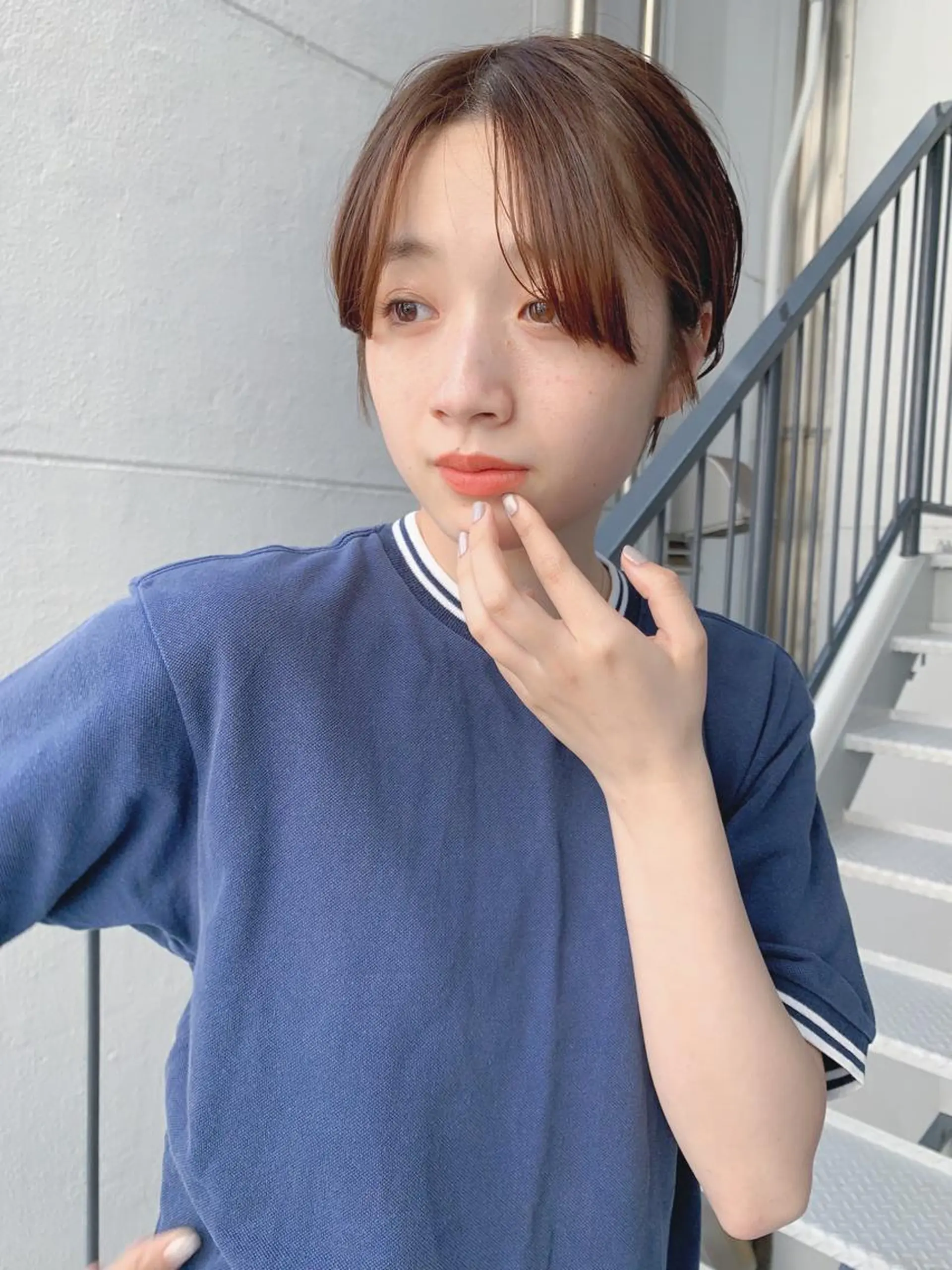 ショート カラー ボブパーマコテ巻き風 パーマNo1深江秀平のヘアスタイル