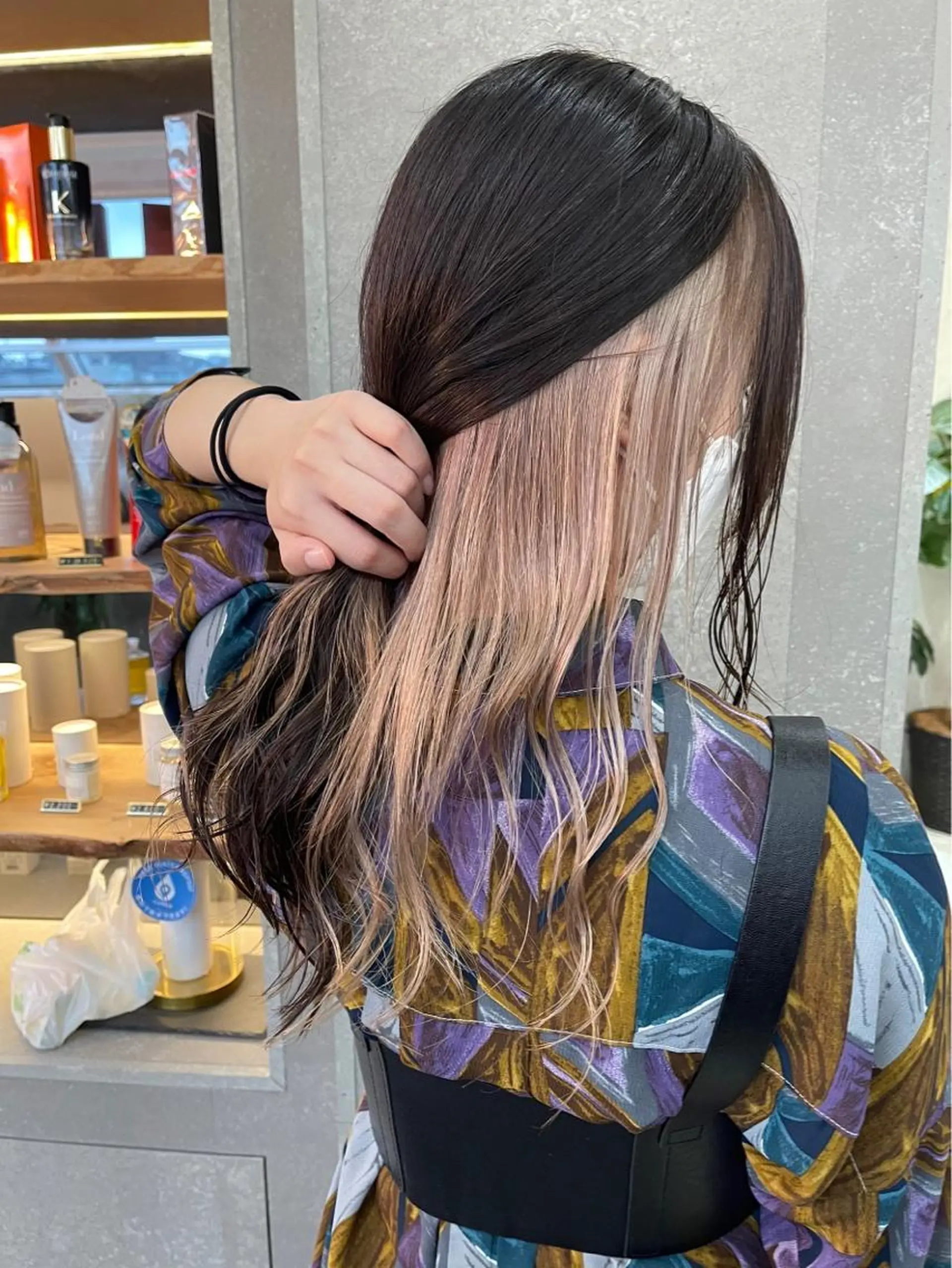 ロング ボブ×縮毛矯正× 髪質改善/三ツ木一生のヘアスタイル