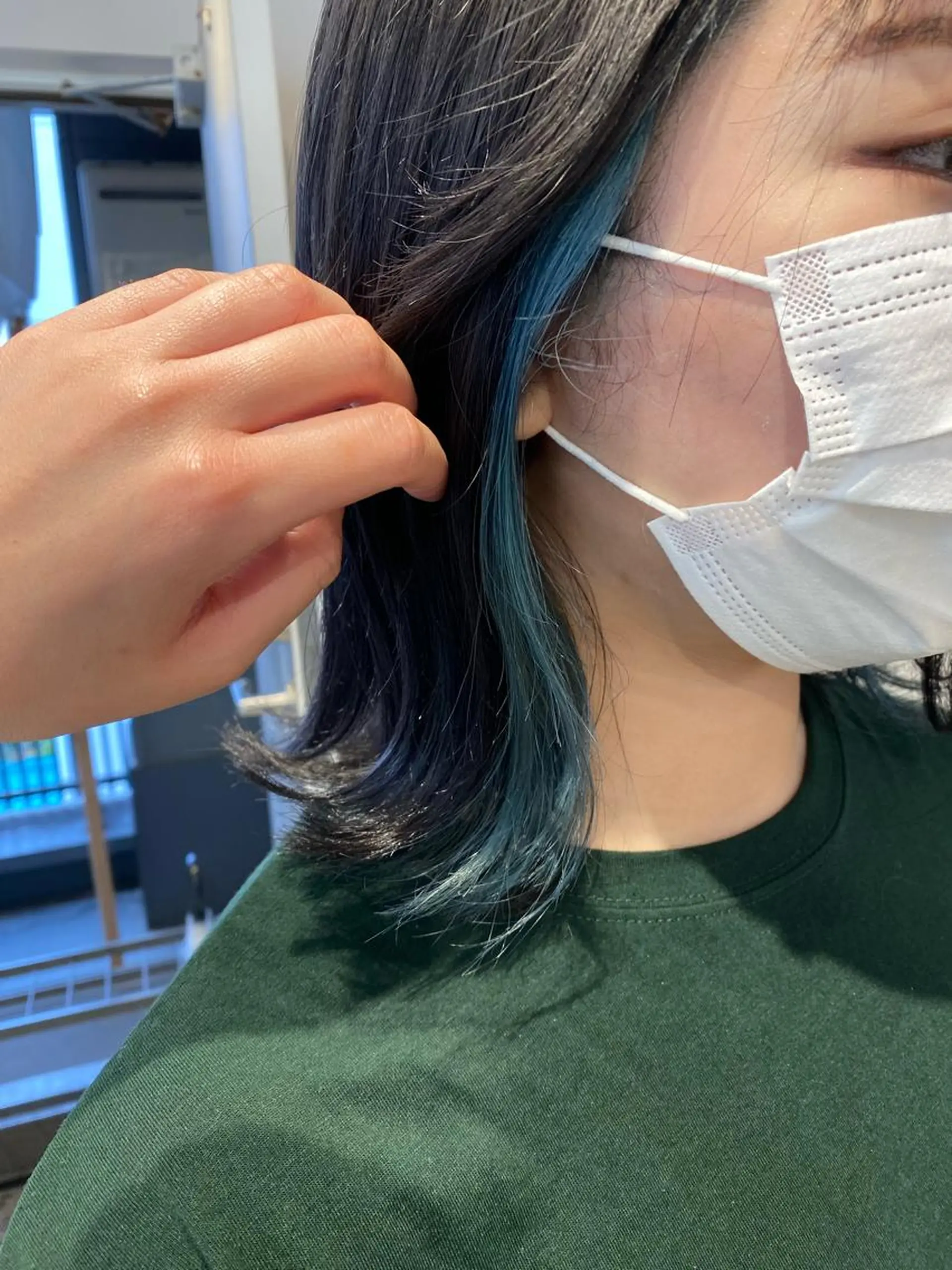 ミディアム カラー インナーカラー カット ヘアカラー ピンク/ベージュ /似合わせ/田島百華のヘアスタイル