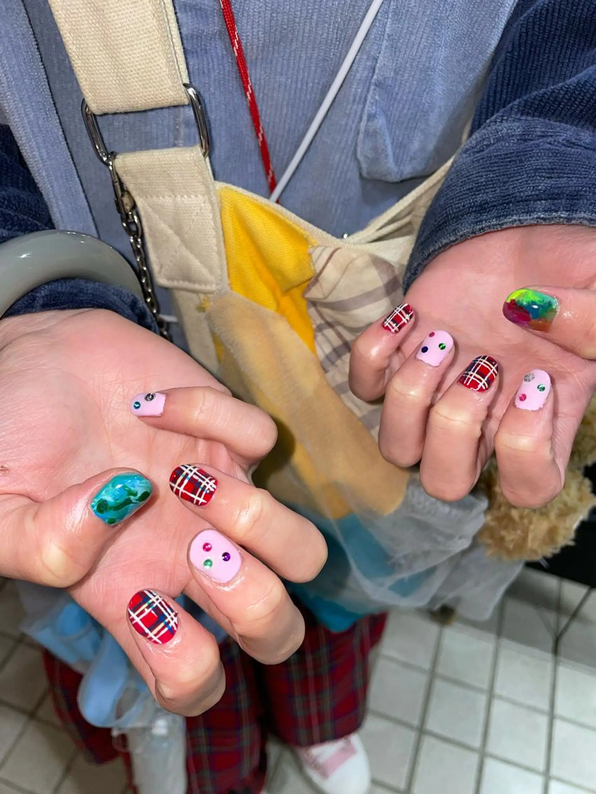 ネイル 持ち込み ハンドネイル メンズ/艶髪/カラー サクラ🌸のヘアスタイル