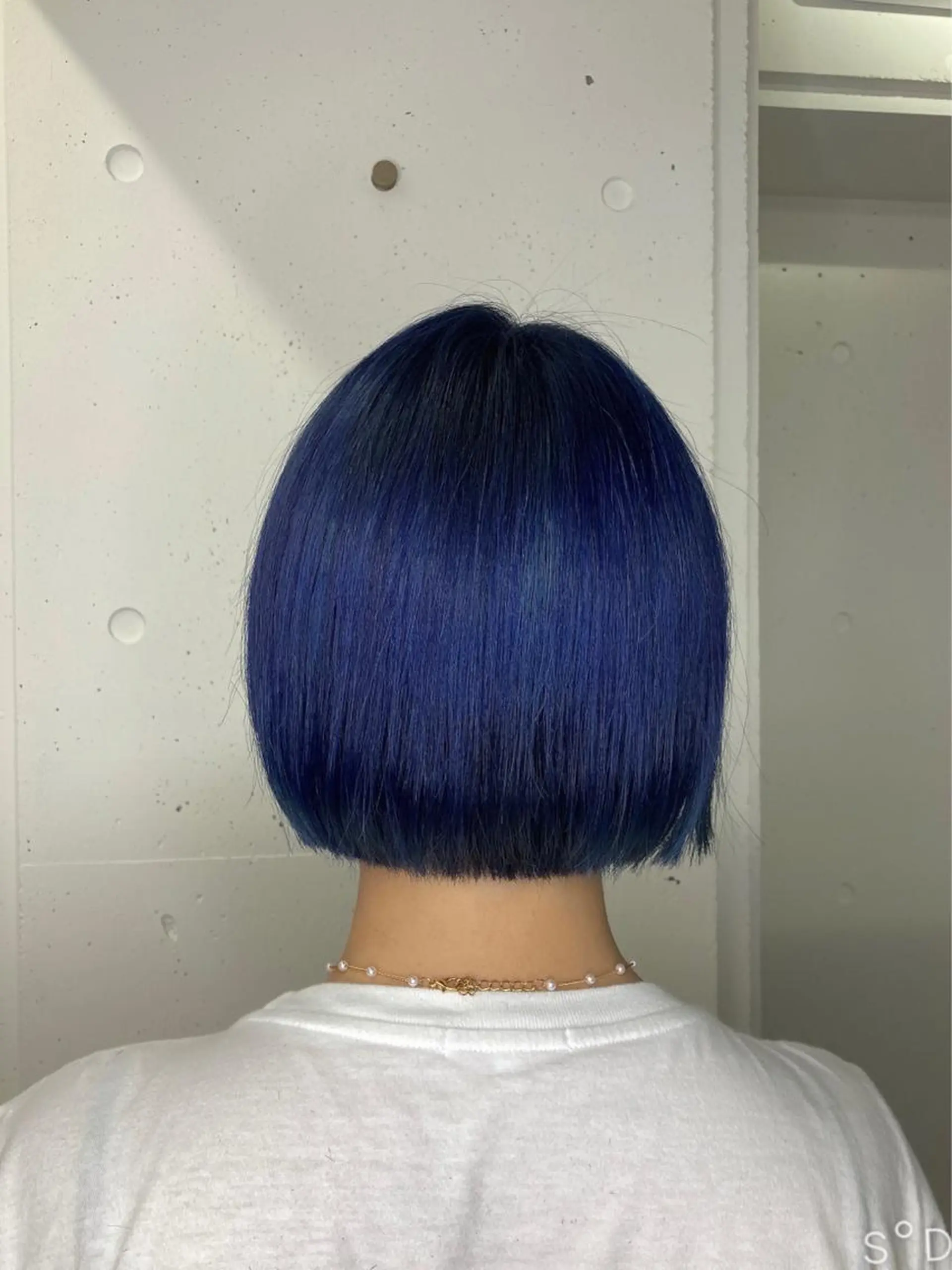 ショート カラー ブルーカラー ボブ ミルミー美容室所属・🦄💒💓齎藤 七海子🦄💒💓のマツエク・マツパデザイン