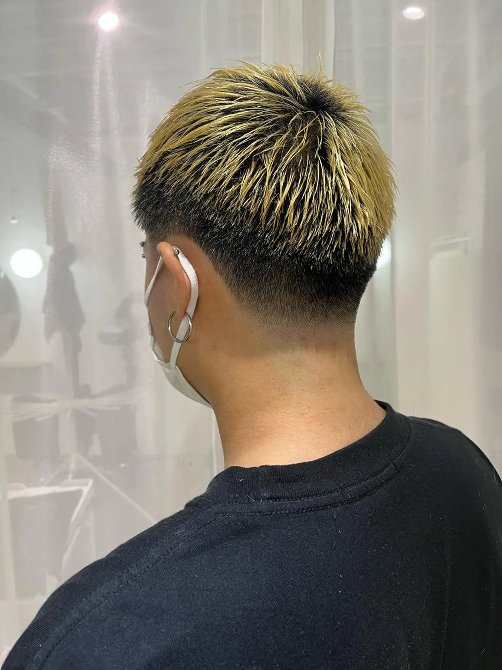 ショート メンズ アイブロウ フェードカット メンズアイブロウ 京都駅メンズカット/ パーマ/Keigoのヘアスタイル