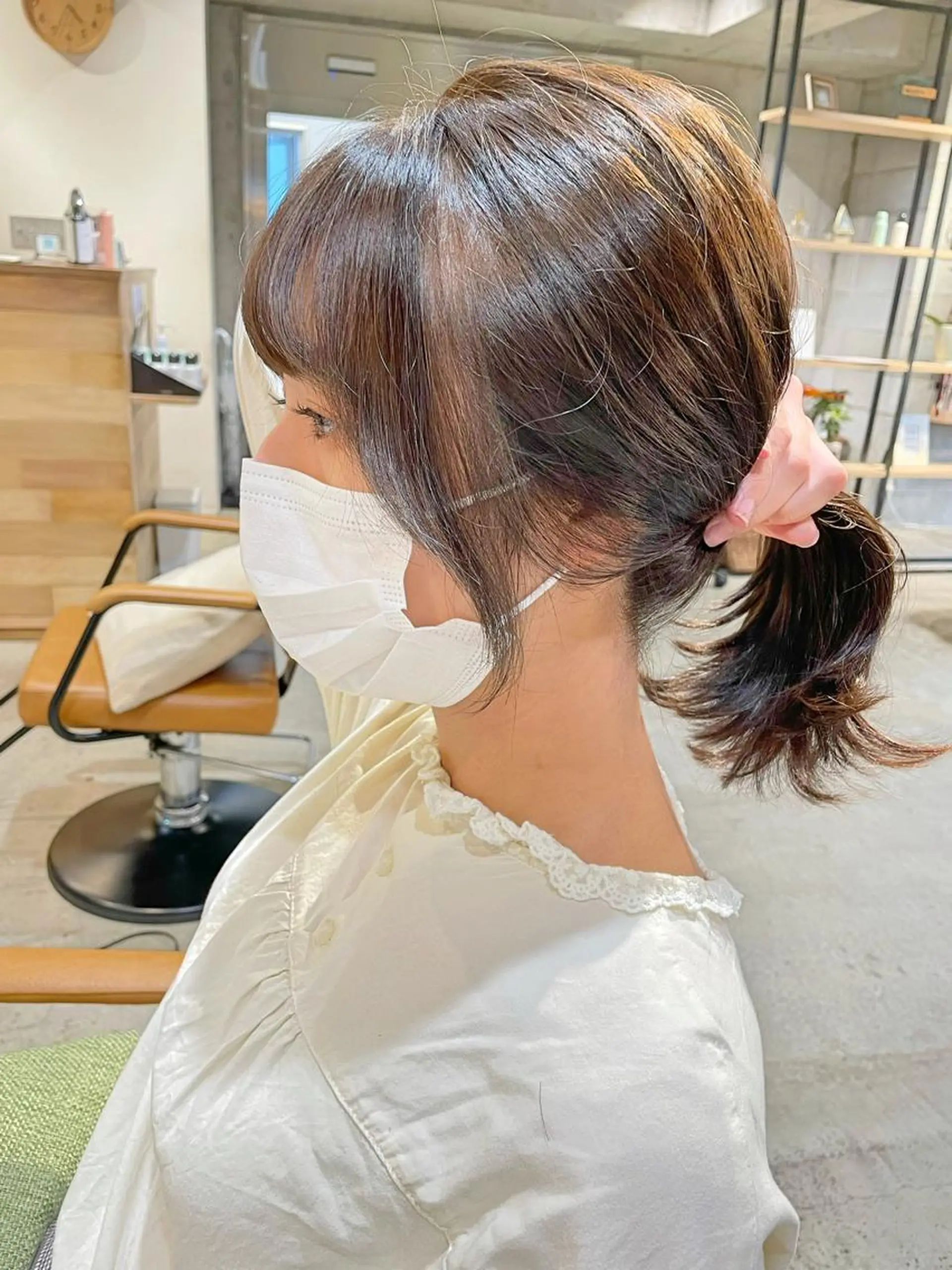 セミロング カット ヘアカラー PaRtage 大宮 East所属・日比崚介🍀 おくれげ小顔カットのヘアスタイル