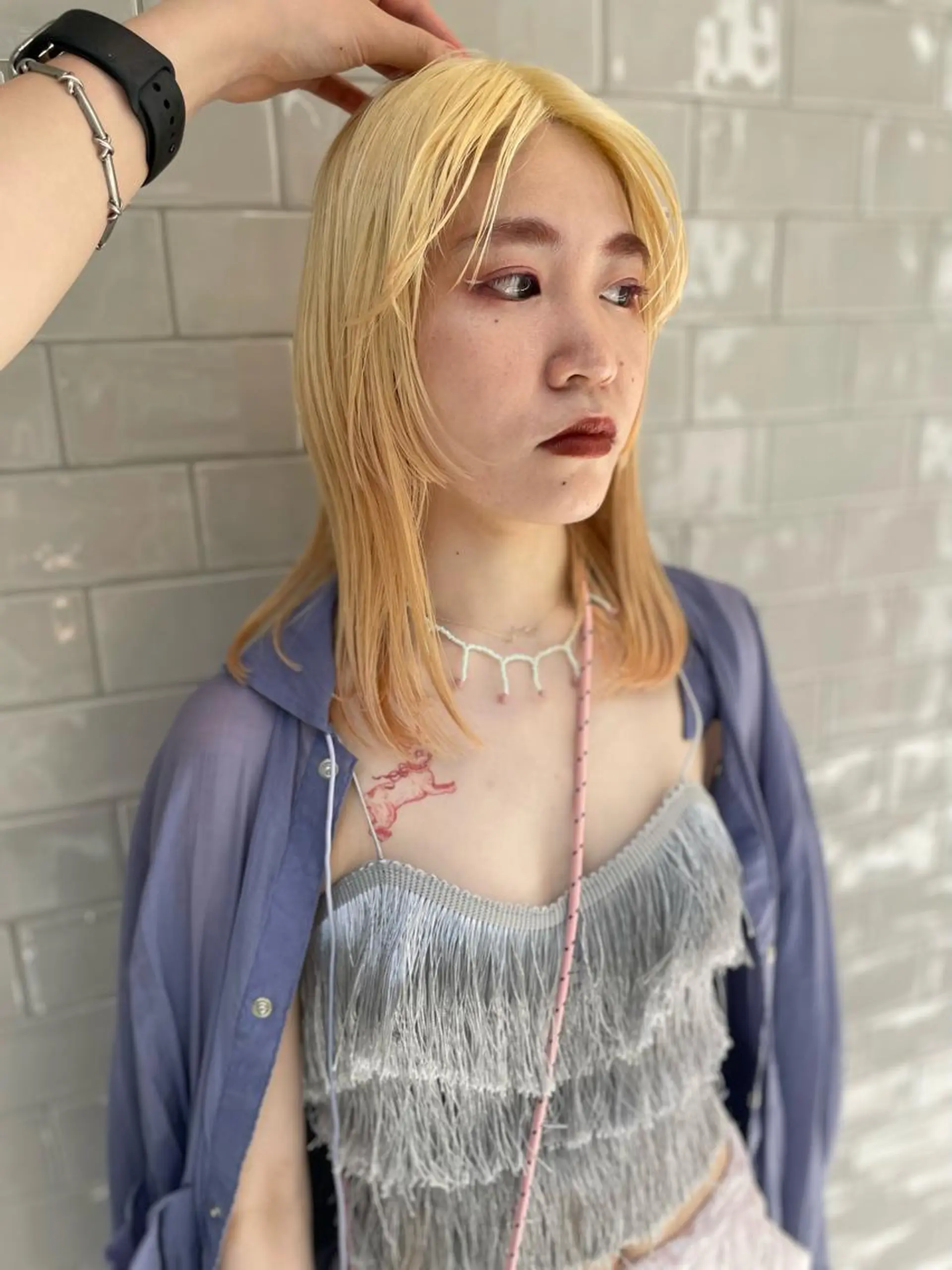 ミディアム カラー カット ヘアカラー トリートメント SALOWIN所属・ブリーチ✨ ボブ✨レイヤーのヘアスタイル