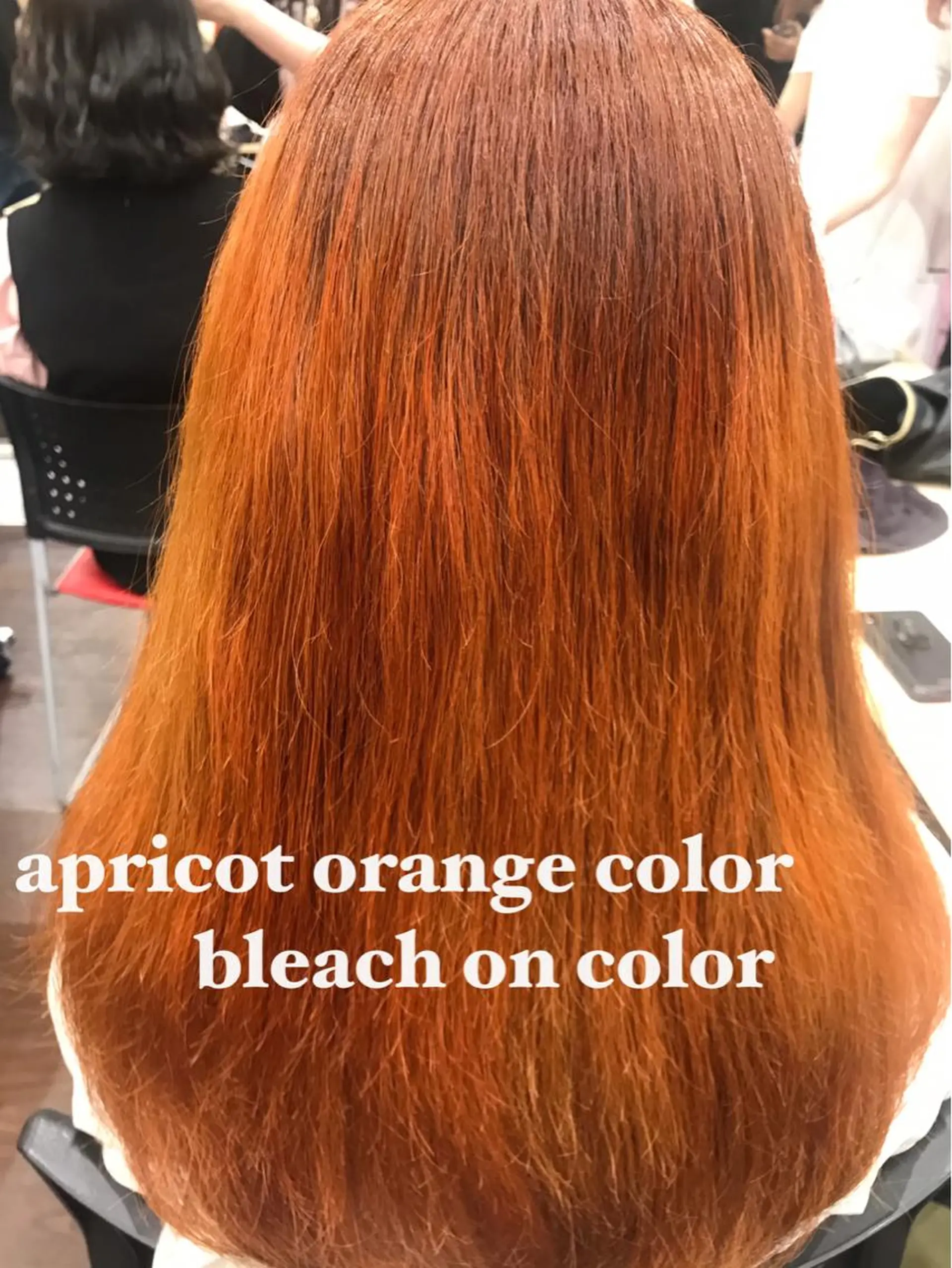 ロング カラー オレンジ GO TODAY シェアサロン 渋谷Lit店所属・CHIHIRO 渋谷Litのマツエク・マツパデザイン