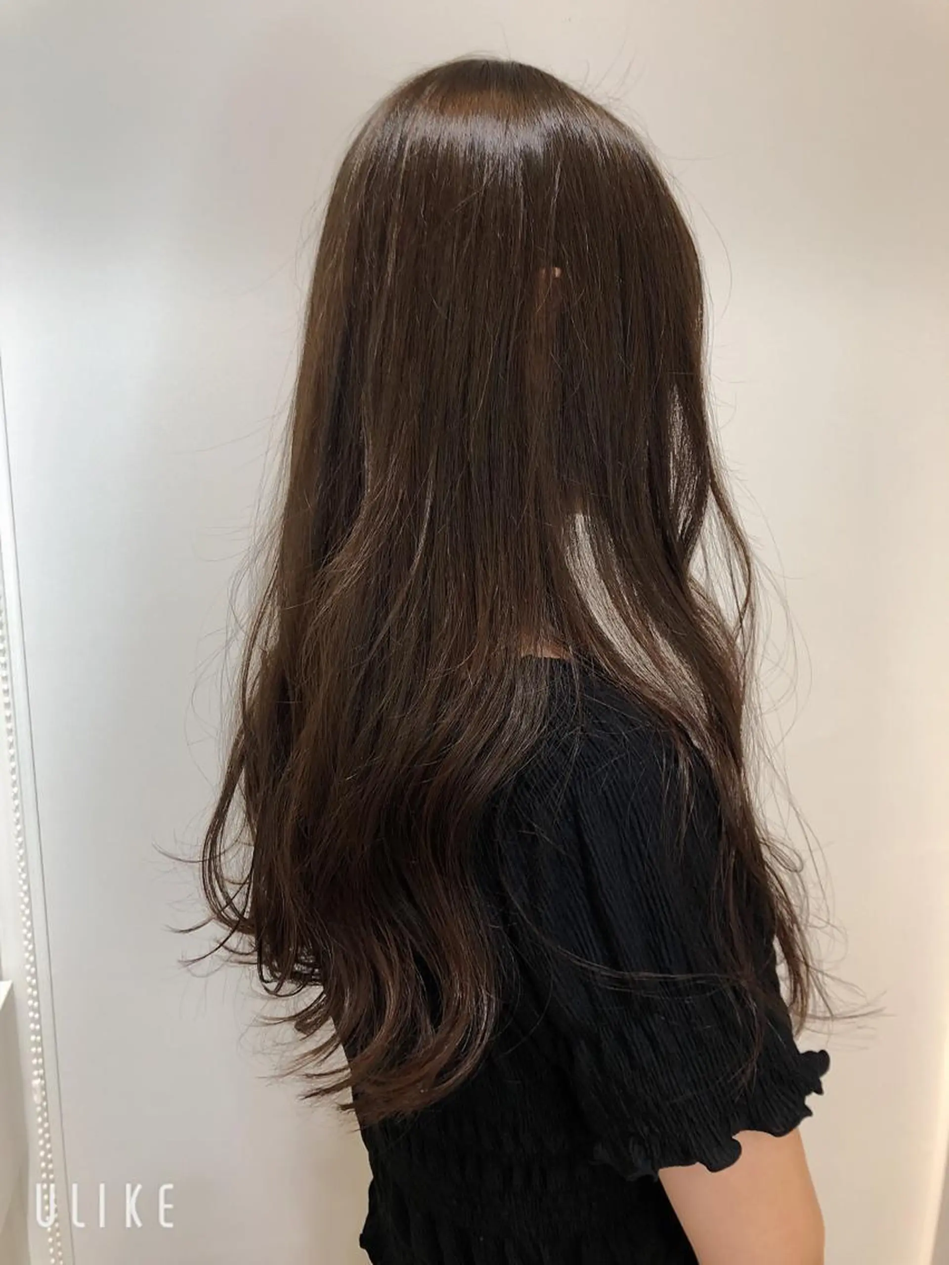 ロング カラー オリーブカラー HOLON池袋所属・ウルフカット ハッシュカット/七海のヘアスタイル