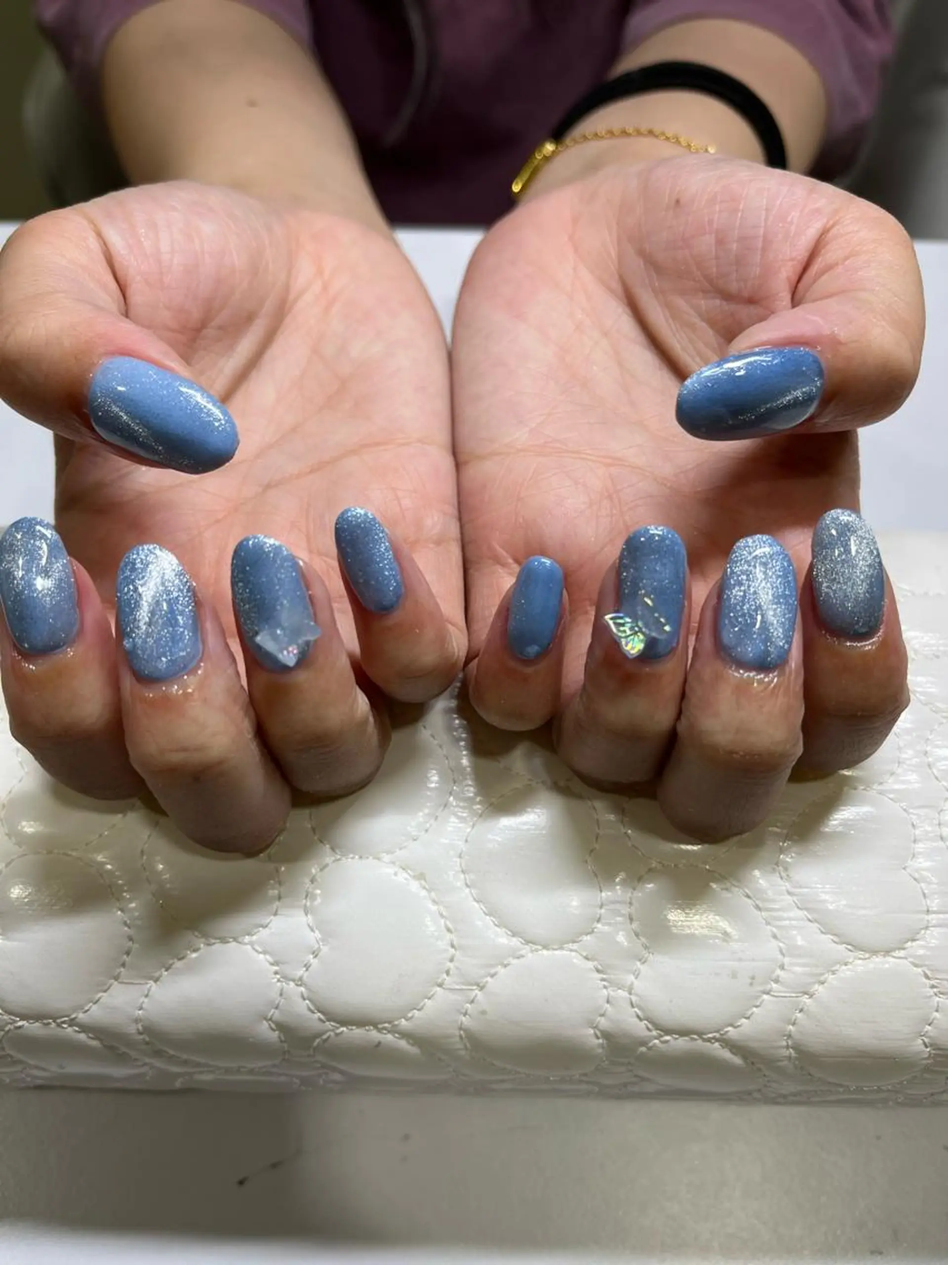 ネイル フットネイル 韓国ネイル マグネットネイル ワンカラーネイル ワンホンネイル ハンドネイル Toystage所属・toystage .nailのネイルデザイン