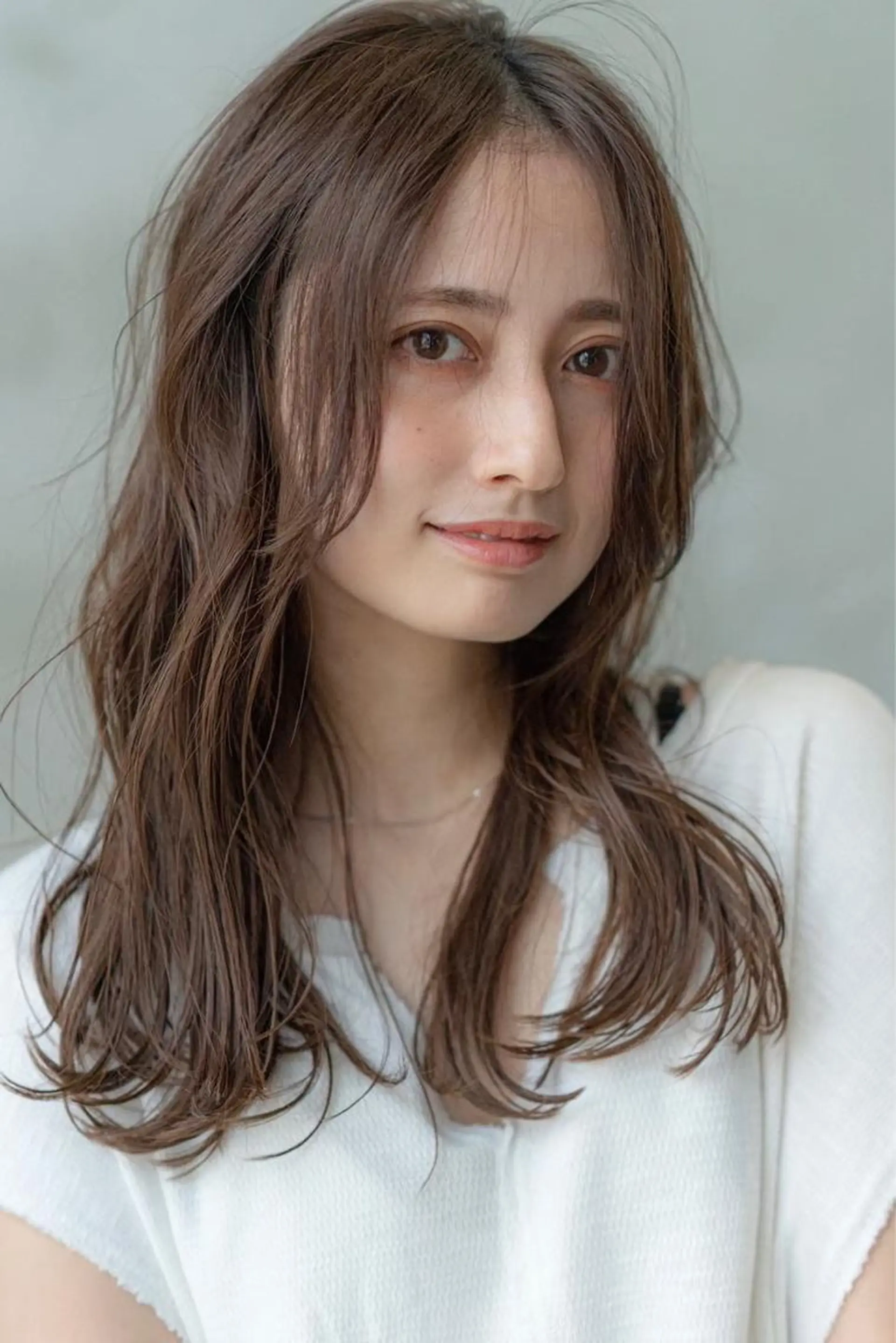 ミディアム カット ヘアカラー トリートメント ヘアセット 韓国レイヤー🇰🇷 韓国研修◎渋谷カイトのヘアスタイル