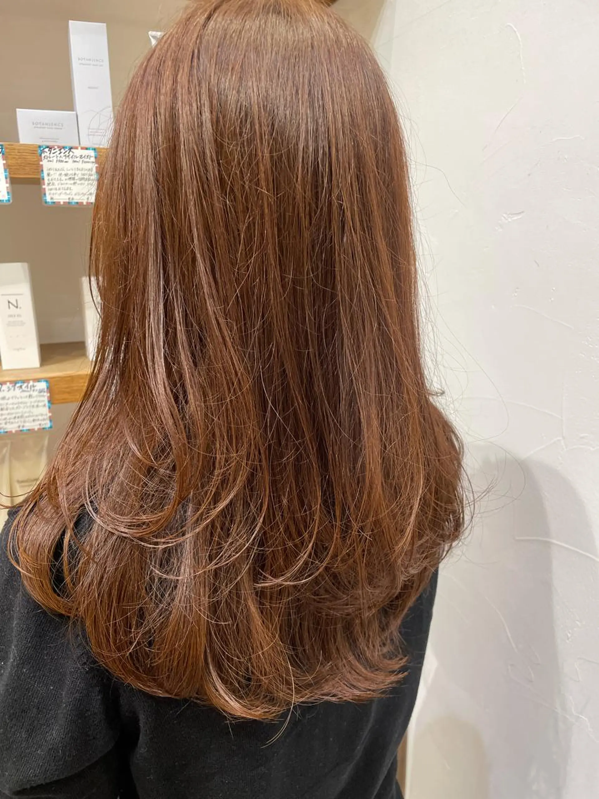 ロング レイヤーカット ロング OAK 学芸大学所属・秋葉萌　透明感カラー /レイヤー/ボブ♡のヘアスタイル