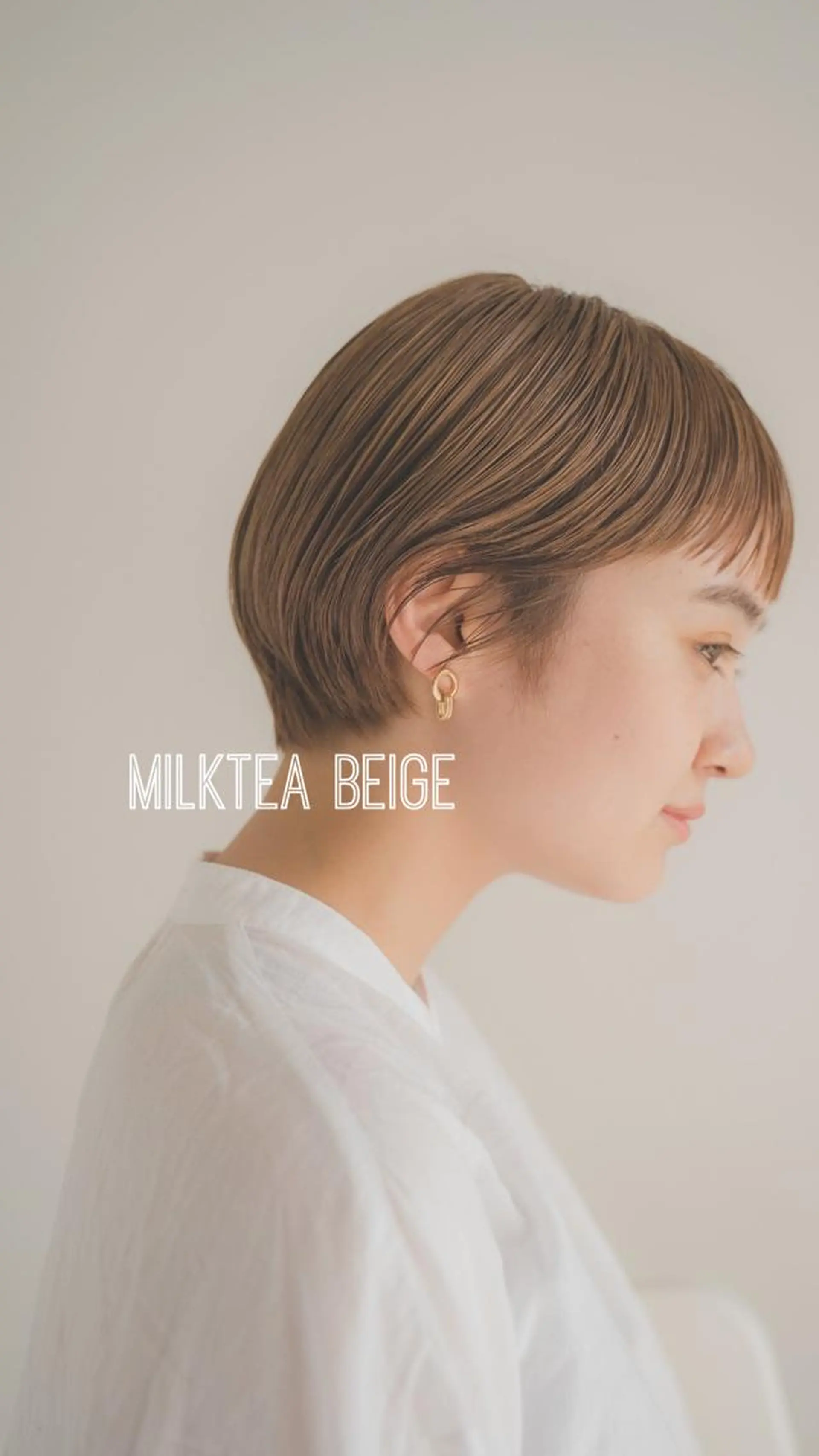 ショート カラー THE DAY所属・AKI HASHIMOTOのヘアスタイル