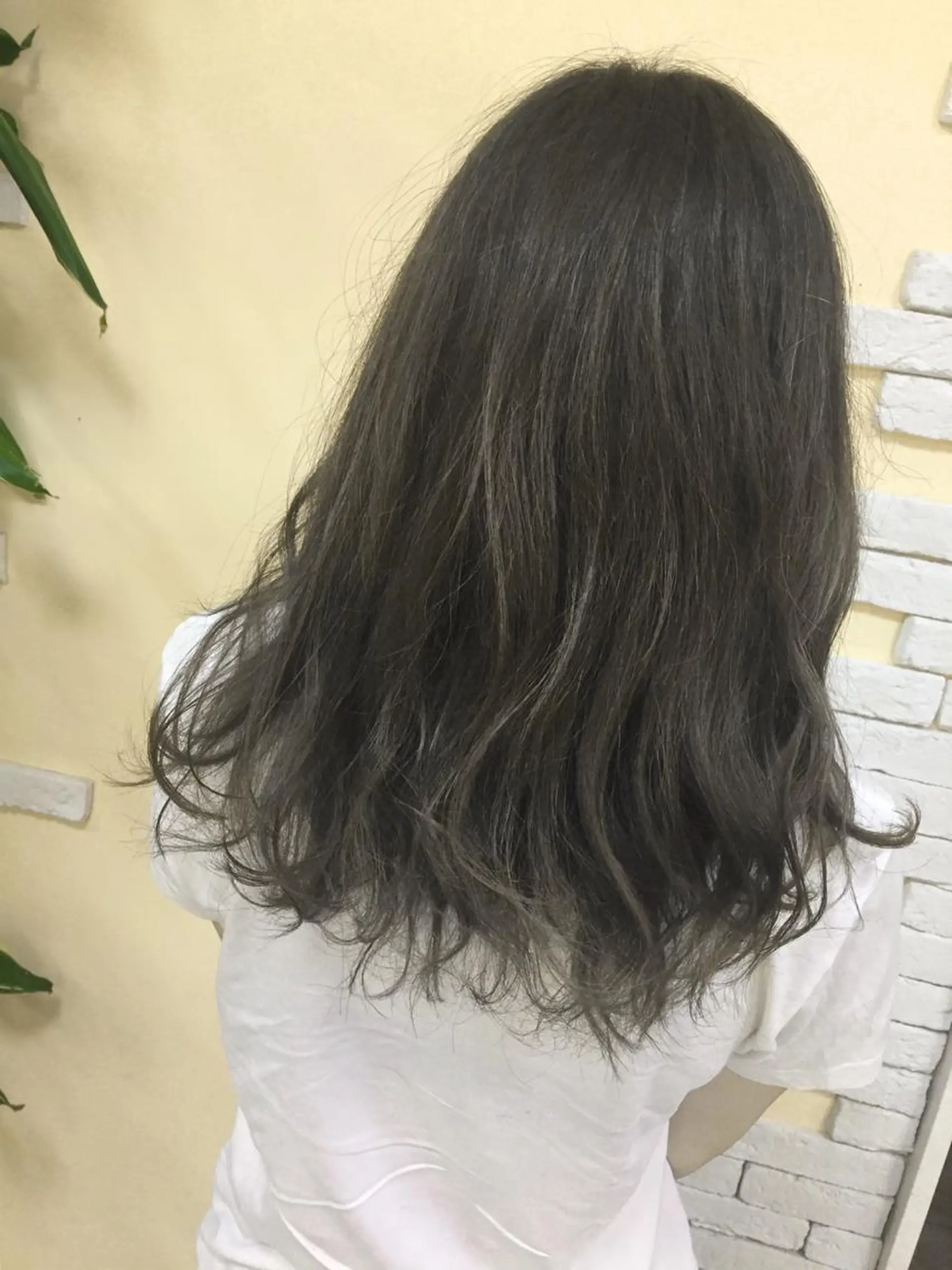 セミロング カラー グレージュ ハイライトカラー ハイライト 🌟イメチェン美容師 🌟清水 大輝のヘアスタイル