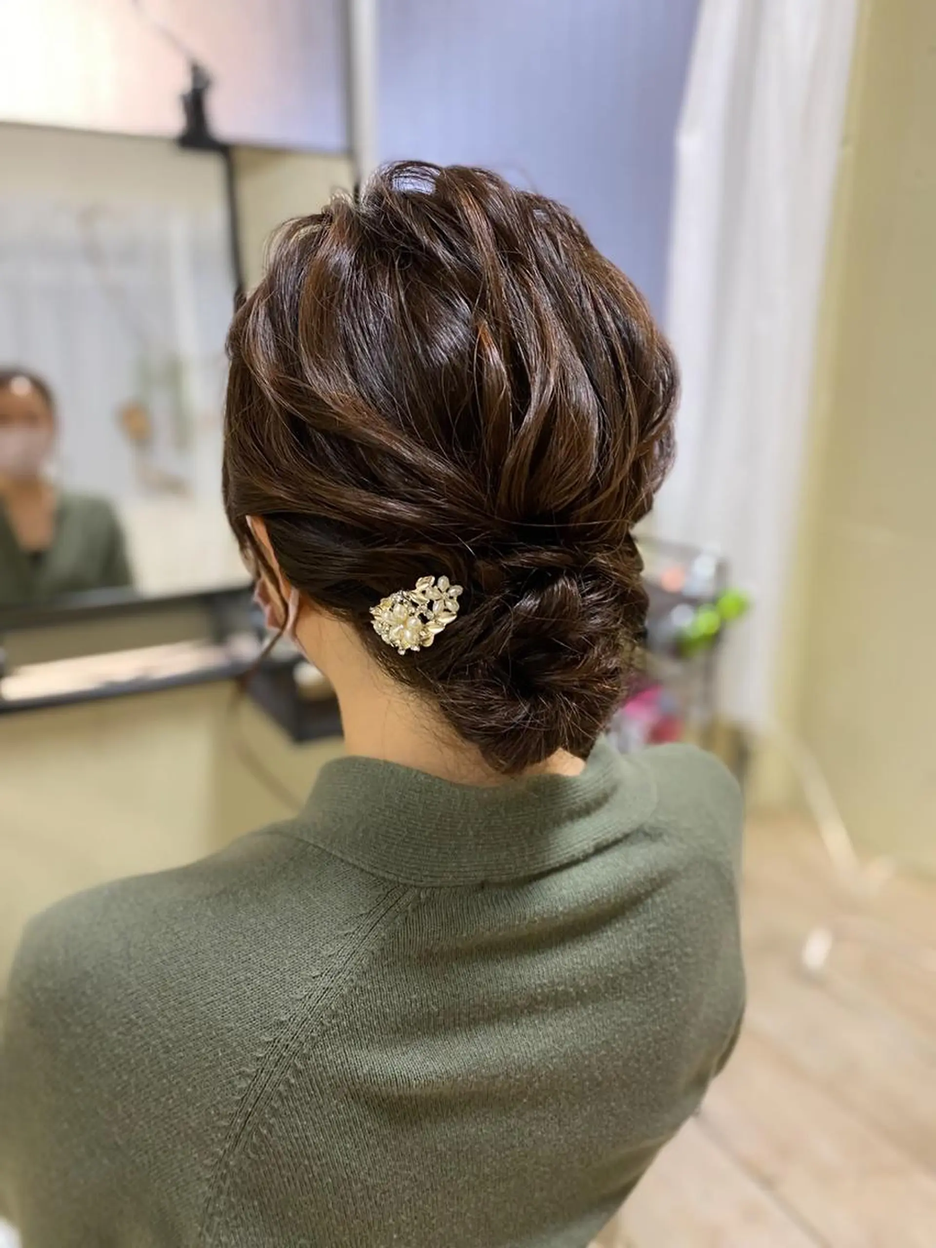 セミロング ヘアアレンジ ヘアセット fots. 愛美のエステ・リラクイメージ