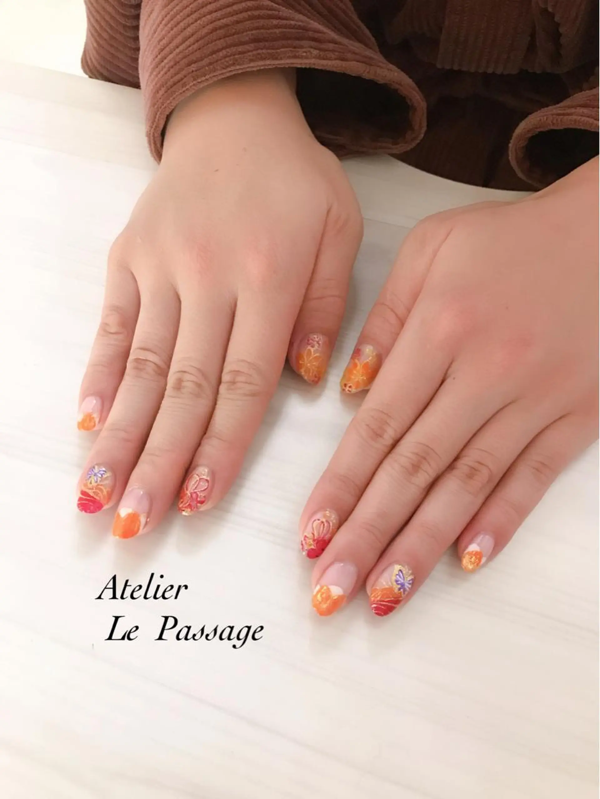 ネイル 成人式 Atelier Le Passage所属・h nakatsukaのネイルデザイン