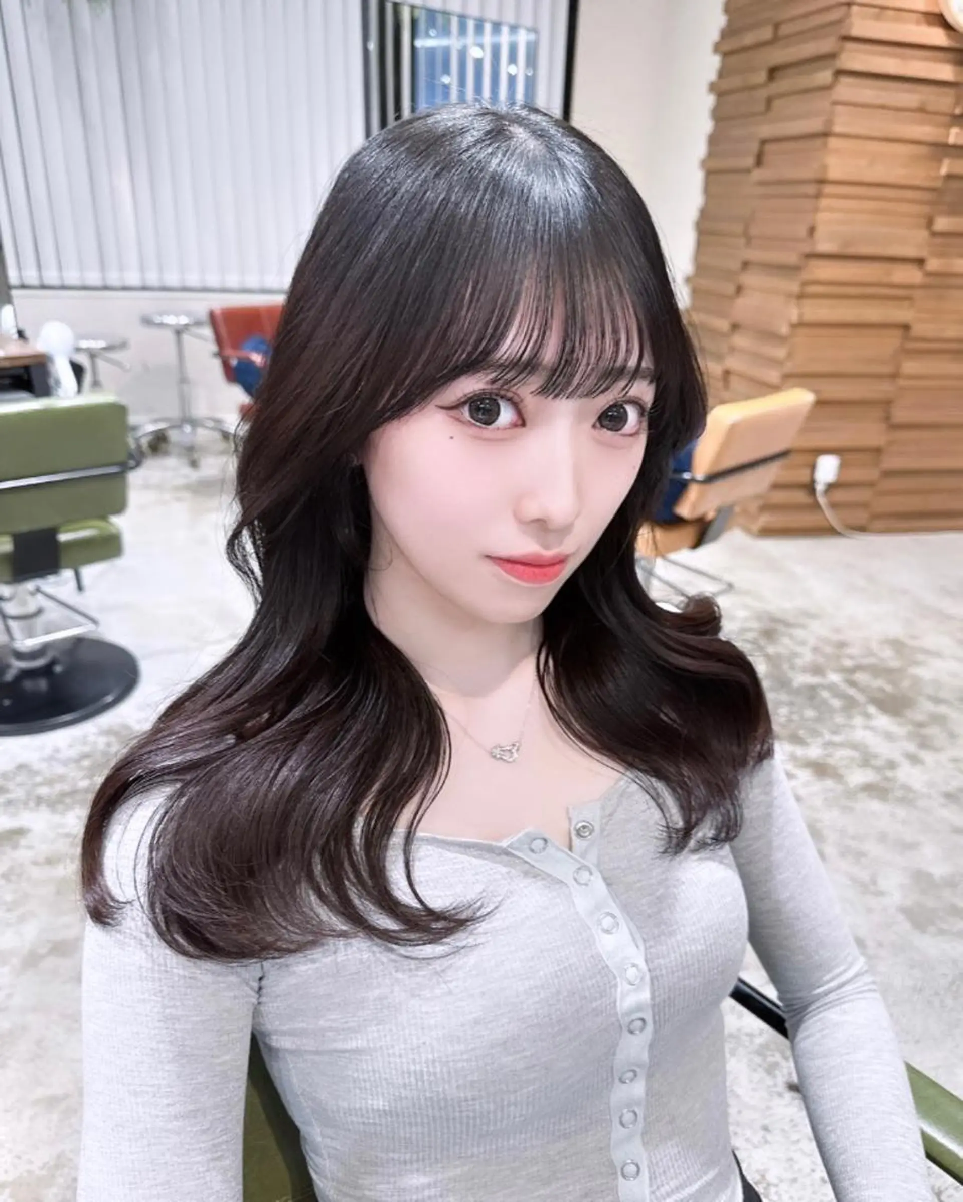 ロング 韓国風ヘア 似合わせ/レイヤー /顔まわり/池田歩樹のヘアスタイル