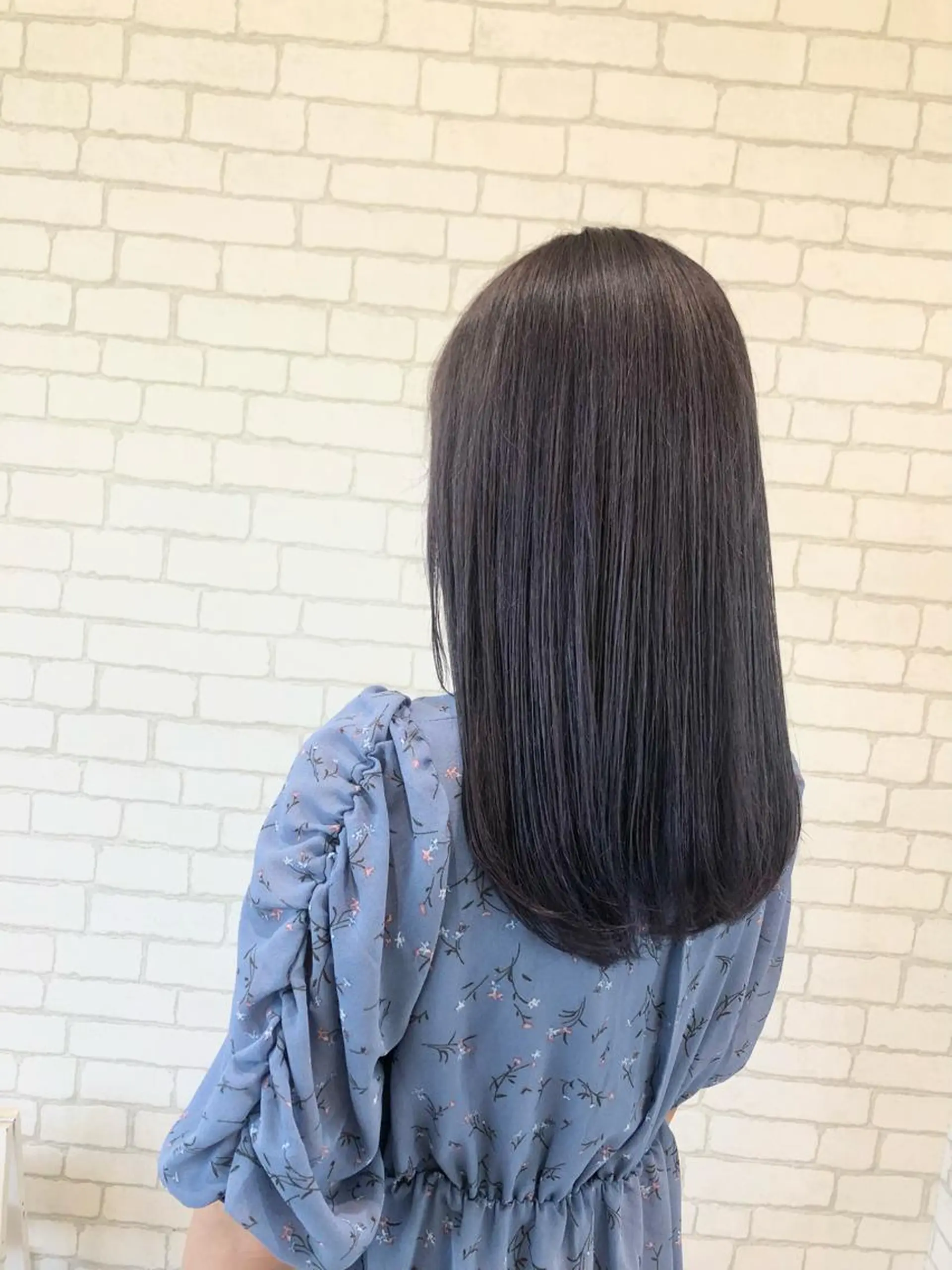 セミロング 太白区白髪ぼかし/ ボブカット/千葉達人のヘアスタイル