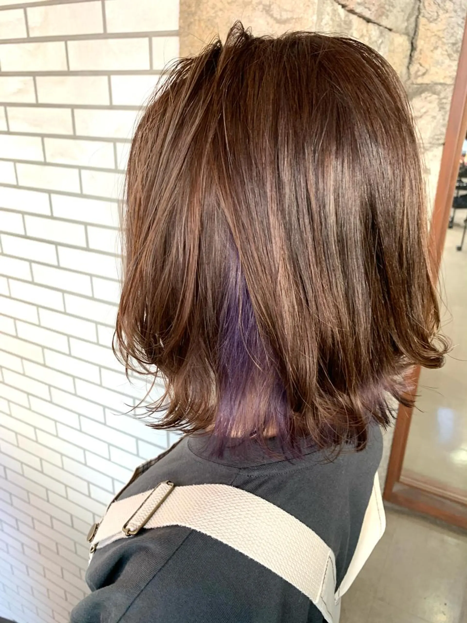 ショート カラー アッシュ ブリーチ ラベンダーカラー ラベンダーアッシュ カット ヘアカラー オージュアソムリエ DAIKI⭐️のヘアスタイル