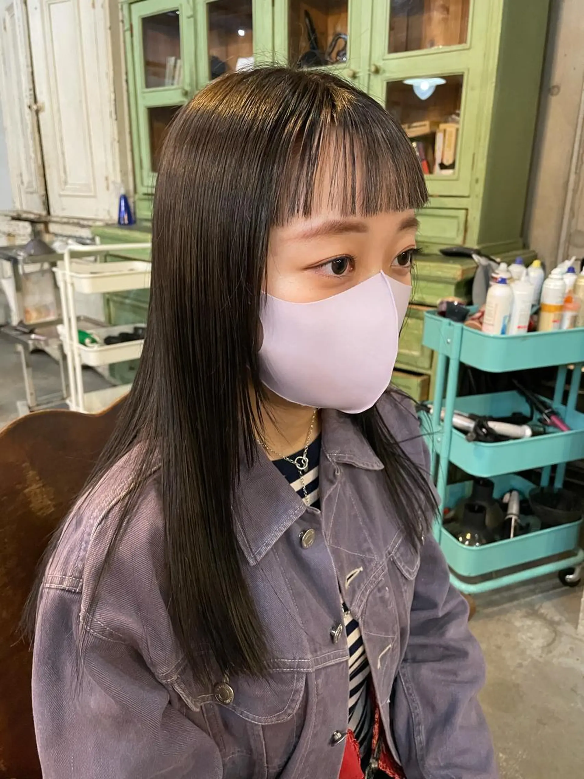 セミロング カラー カット ヘアカラー トリートメント 南堀江🌿パーマ Tetsu【テツ】のヘアスタイル