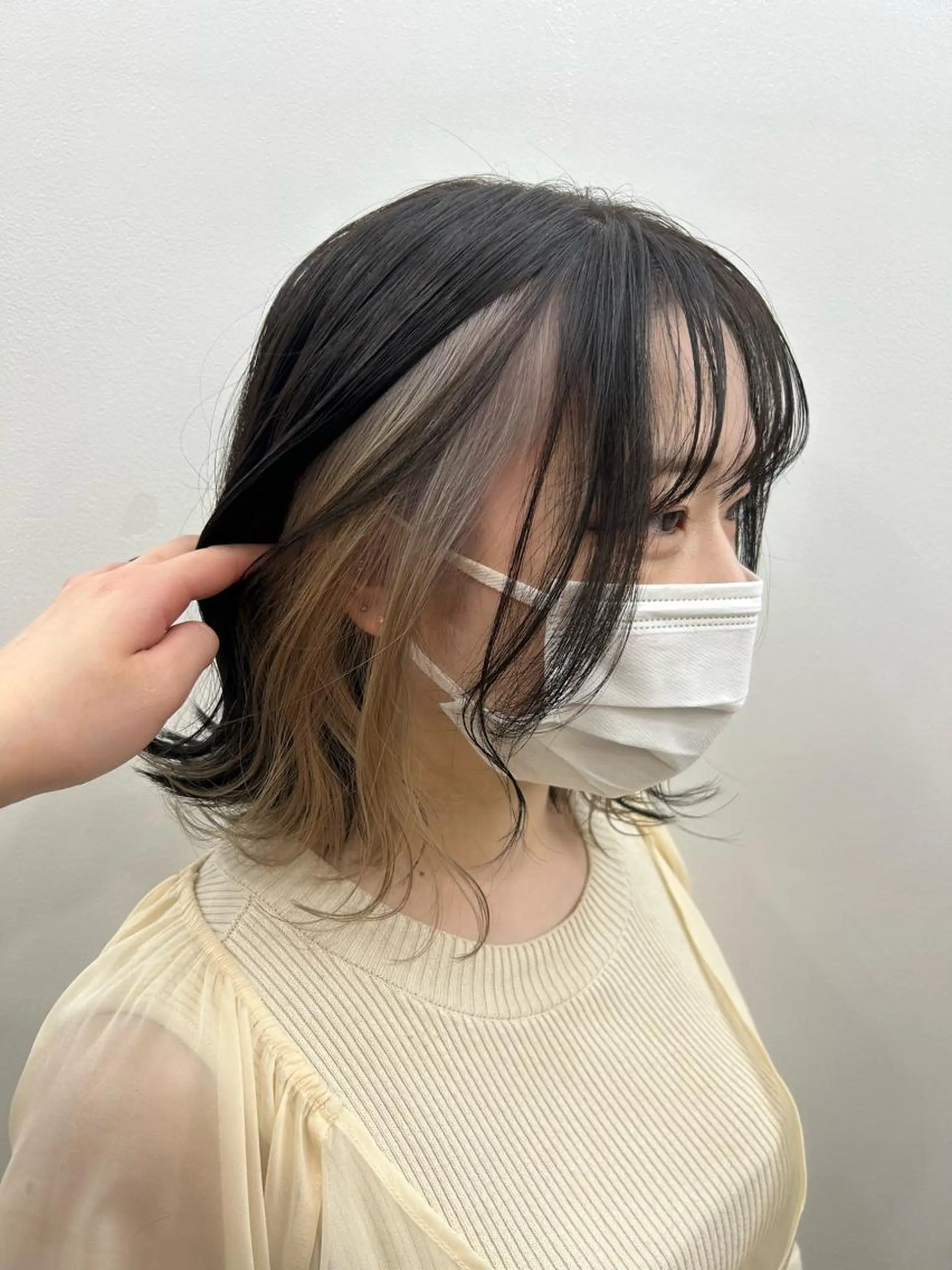 ミディアム ミディアムパーマ ボブ 髪質改善 レイヤーカット MiRI💜地毛級 エクステ✖似合わせ技のヘアスタイル